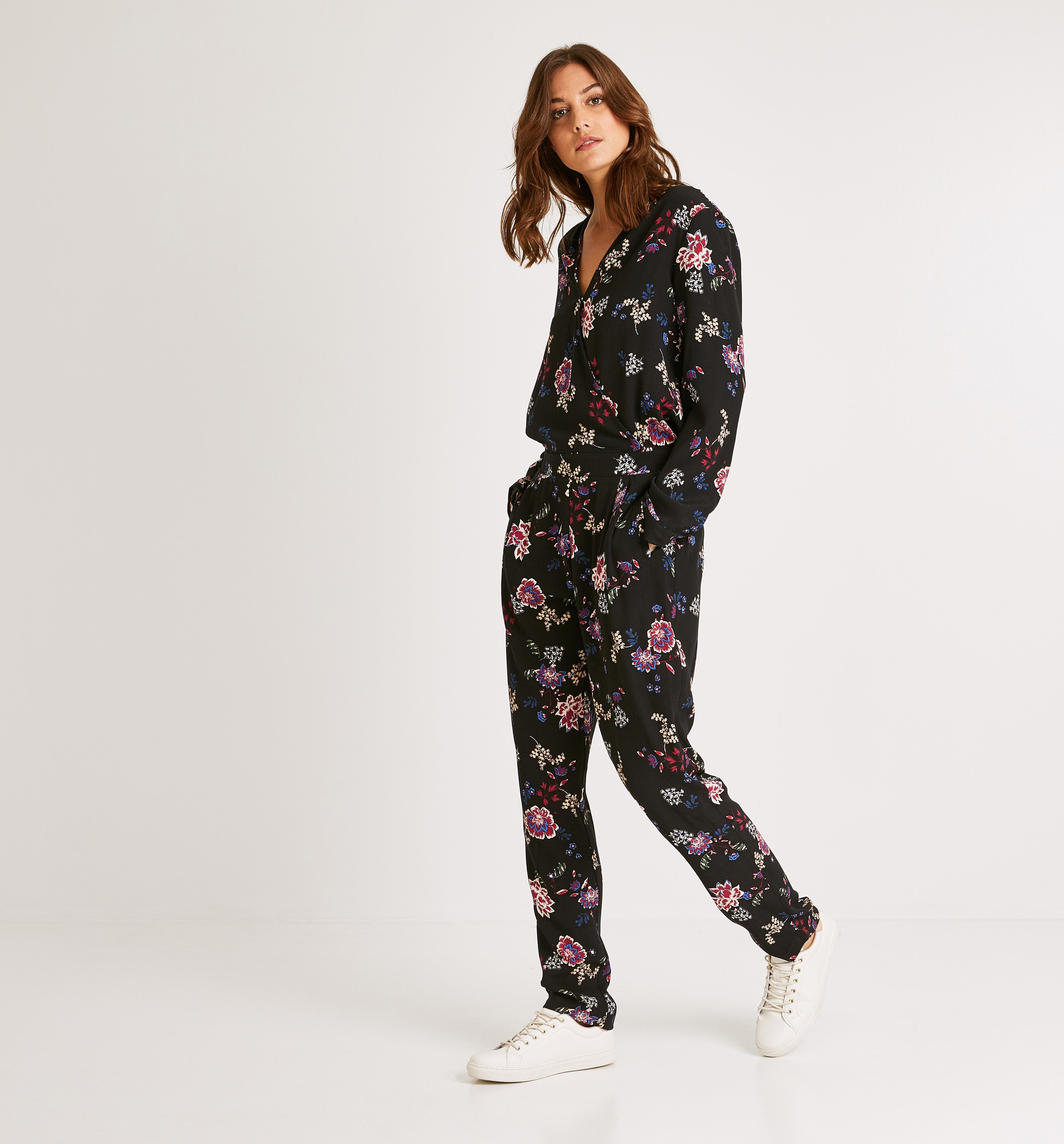 floral pant jumpsuit