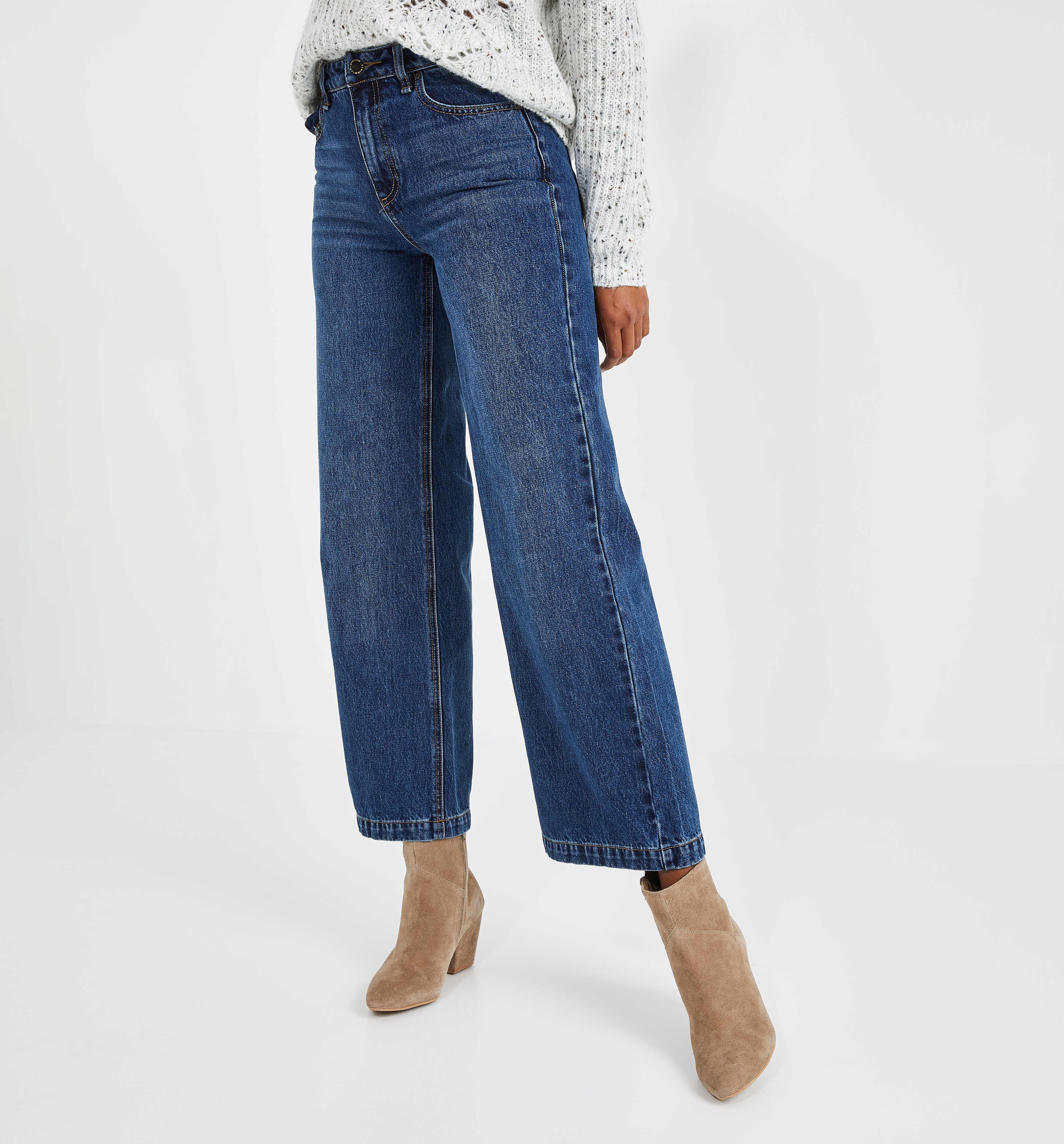 High-waist jeans - Denim