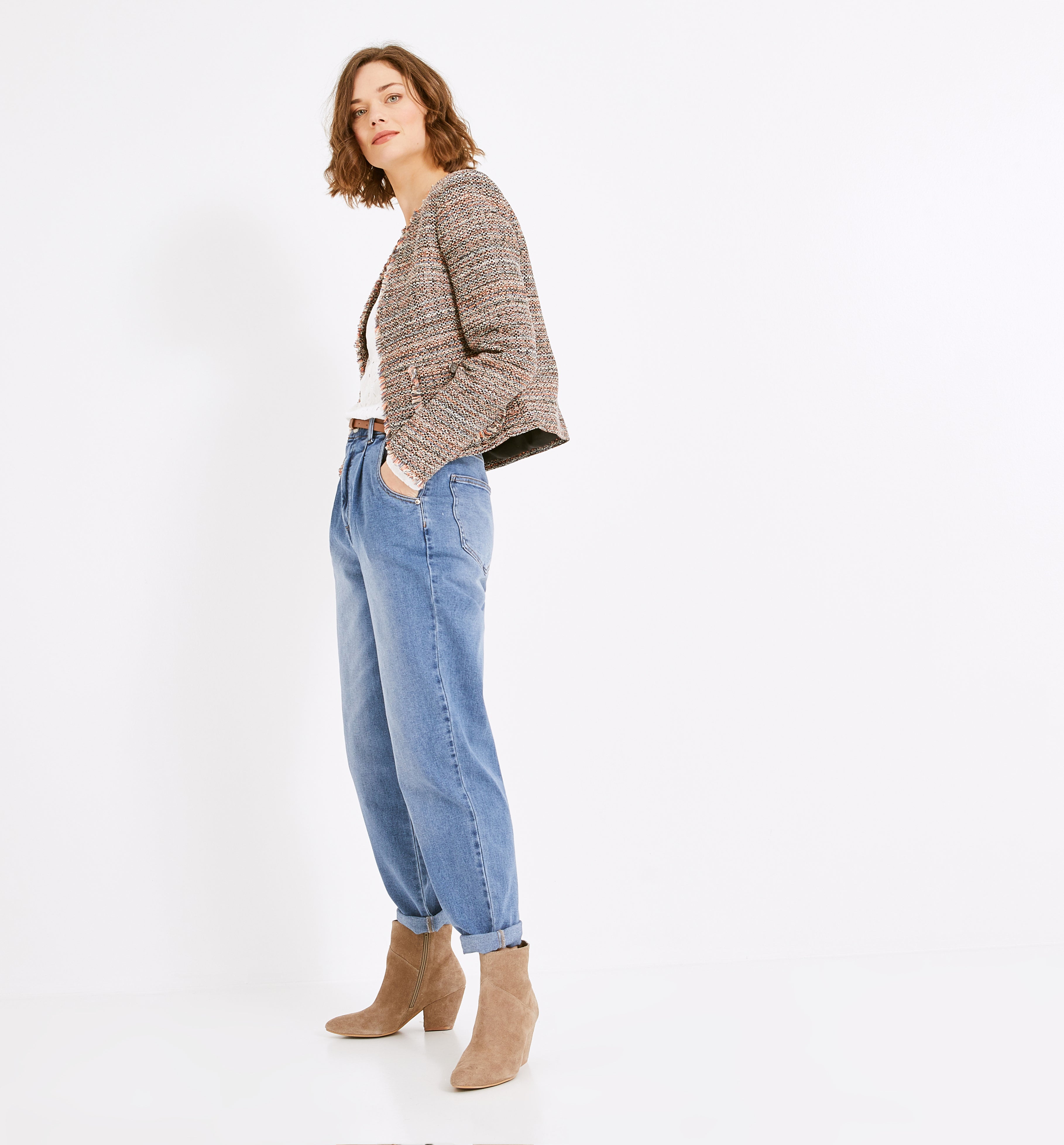 Tweed jacket - Multicolour print