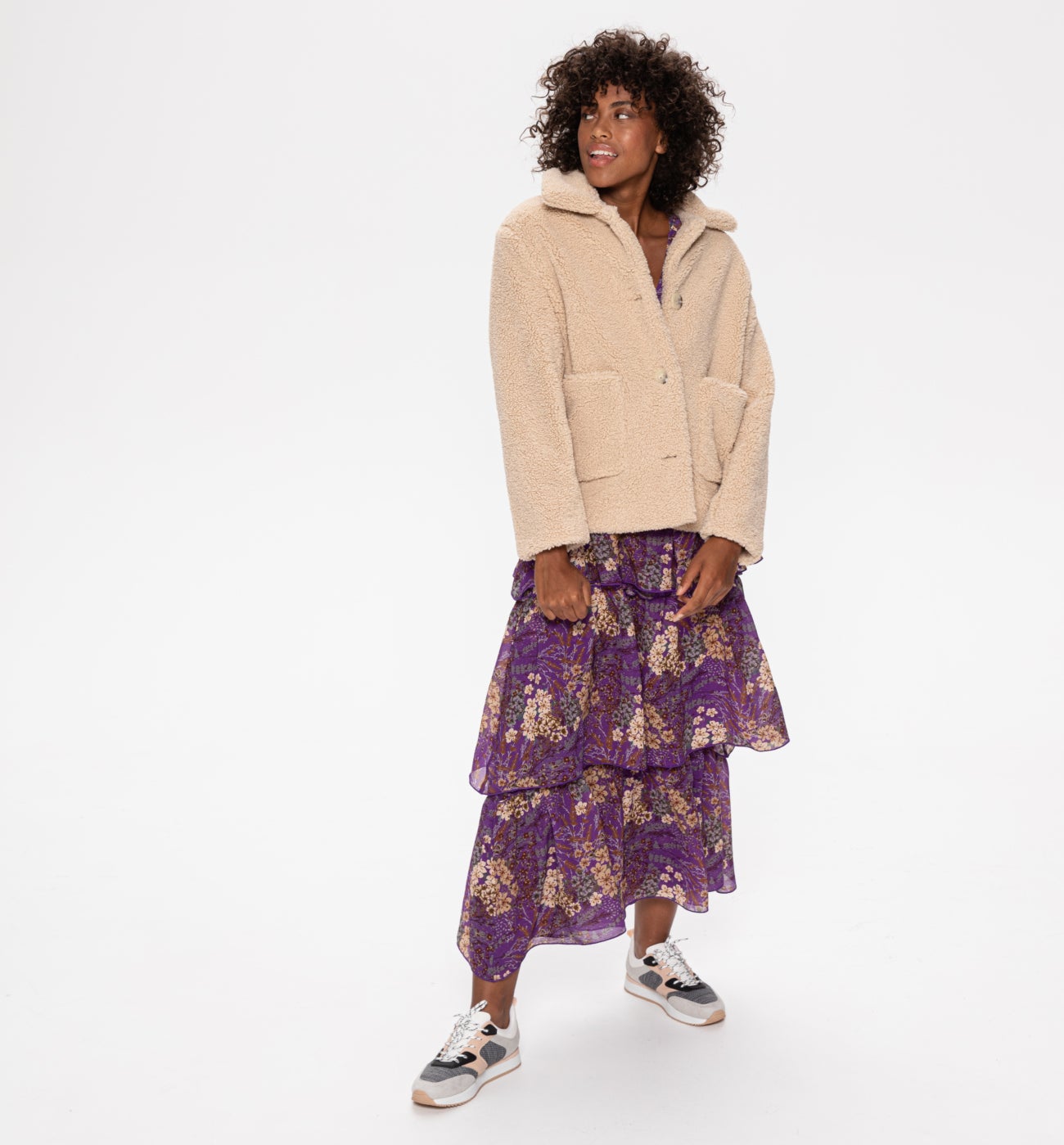 purple teddy bear jacket