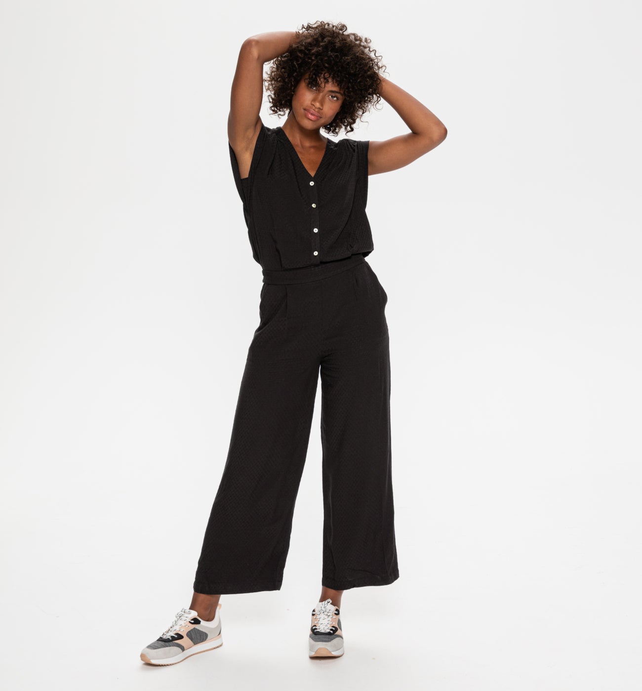 Pantalon Promod - Combinaison-pantalon Noir - Iziva.com