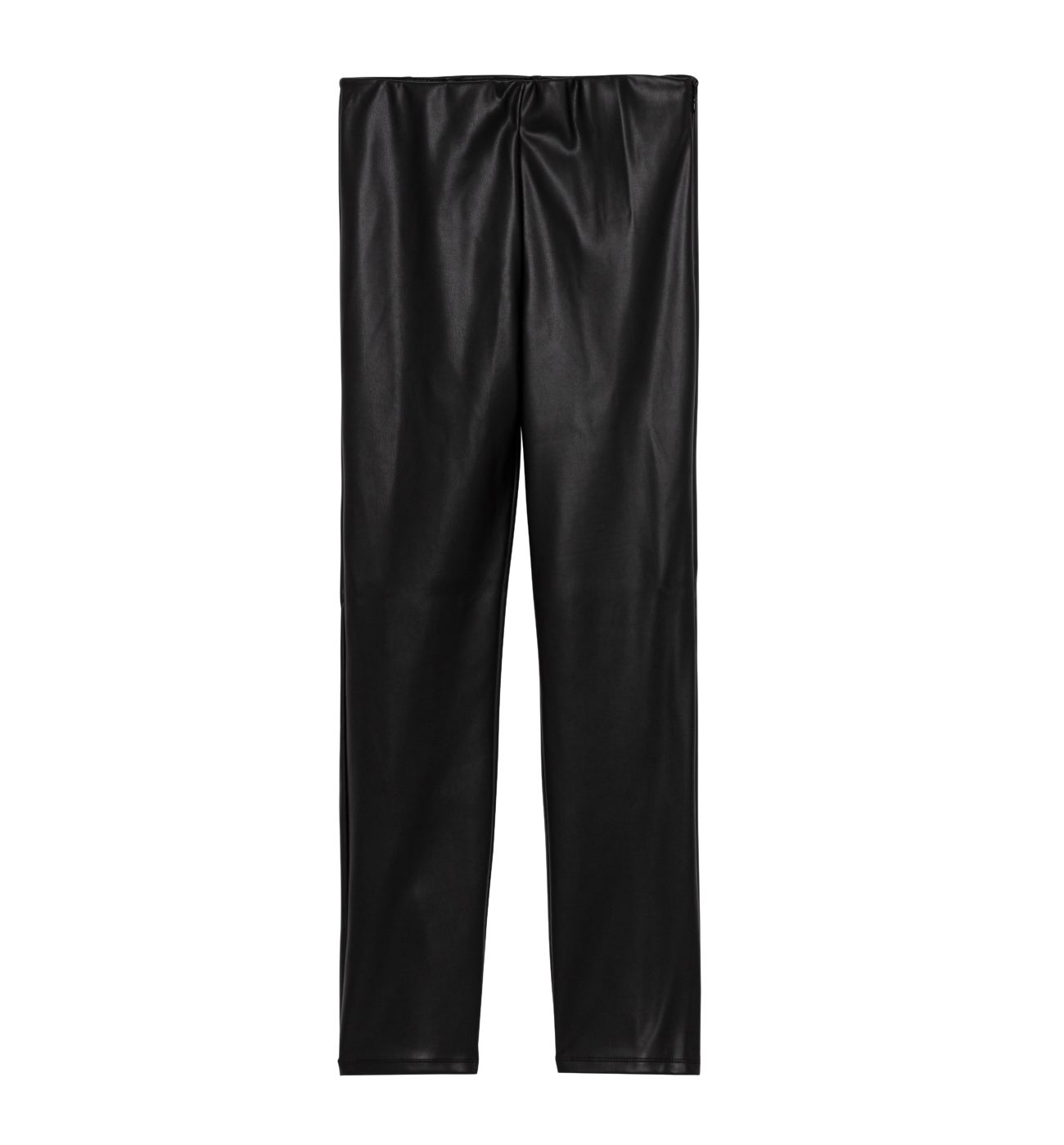 Faux leather trousers - Black