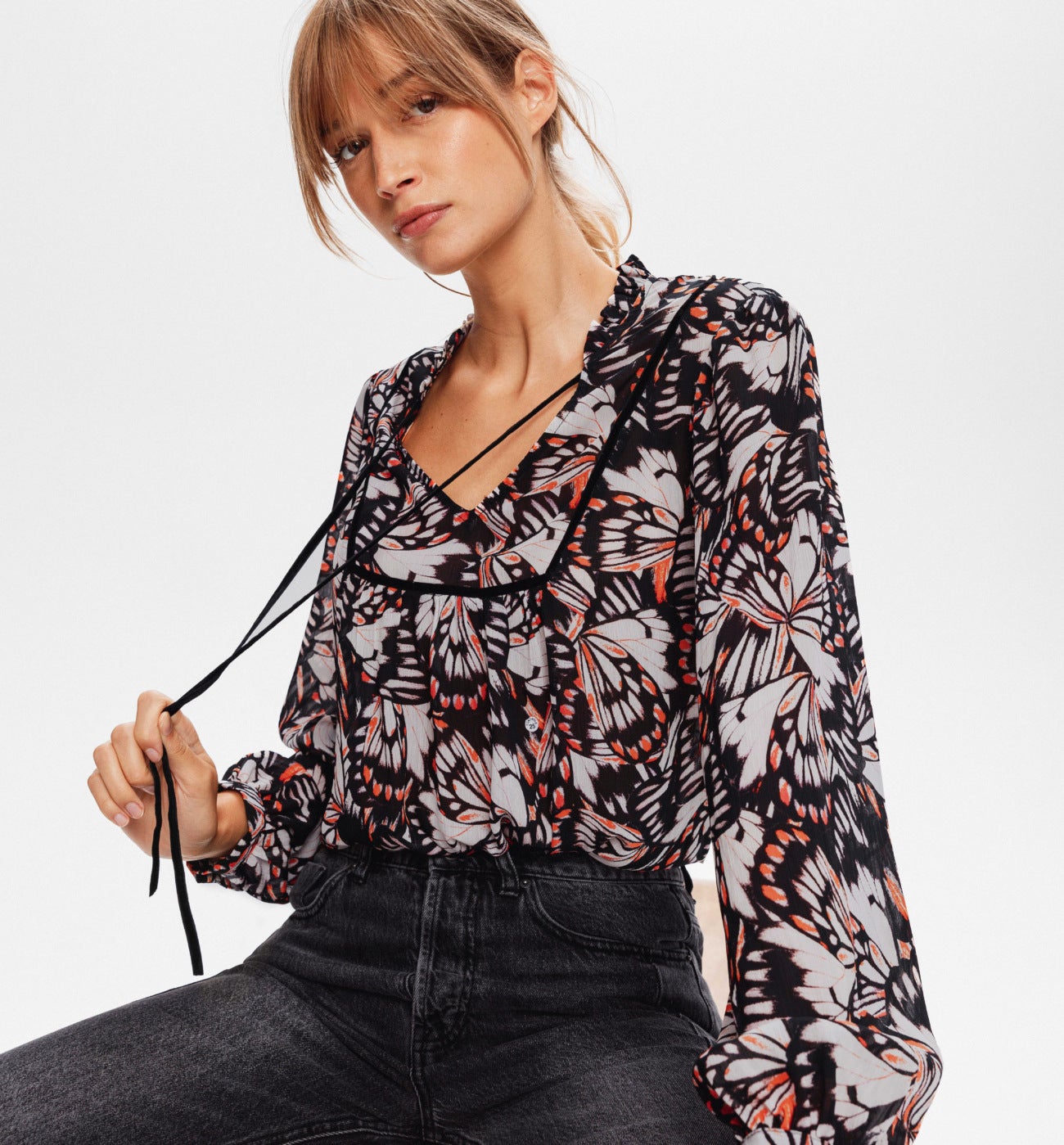 Camisas / Blusas Promod Mujer | Blusa Estampada Estampado Rojo • Pascale  Mercier