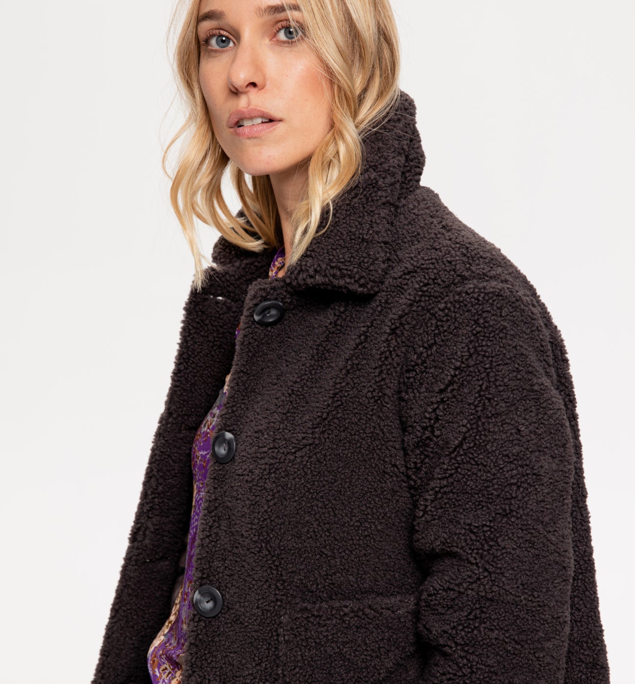 gray teddy bear jacket