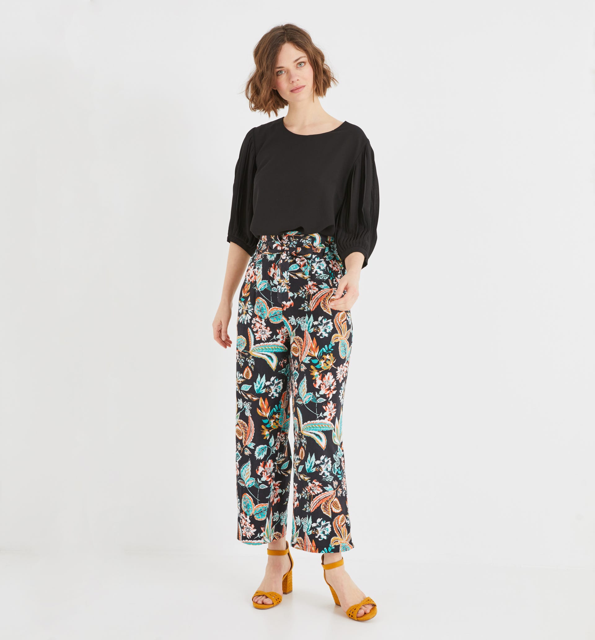 Bluse mit Puffärmeln