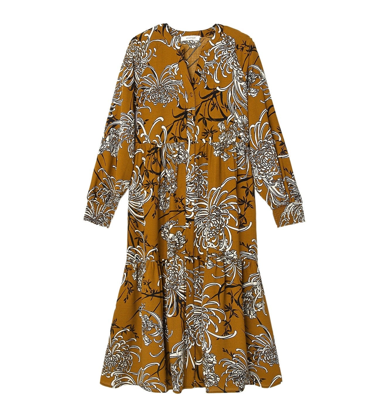 Langes Blusenkleid