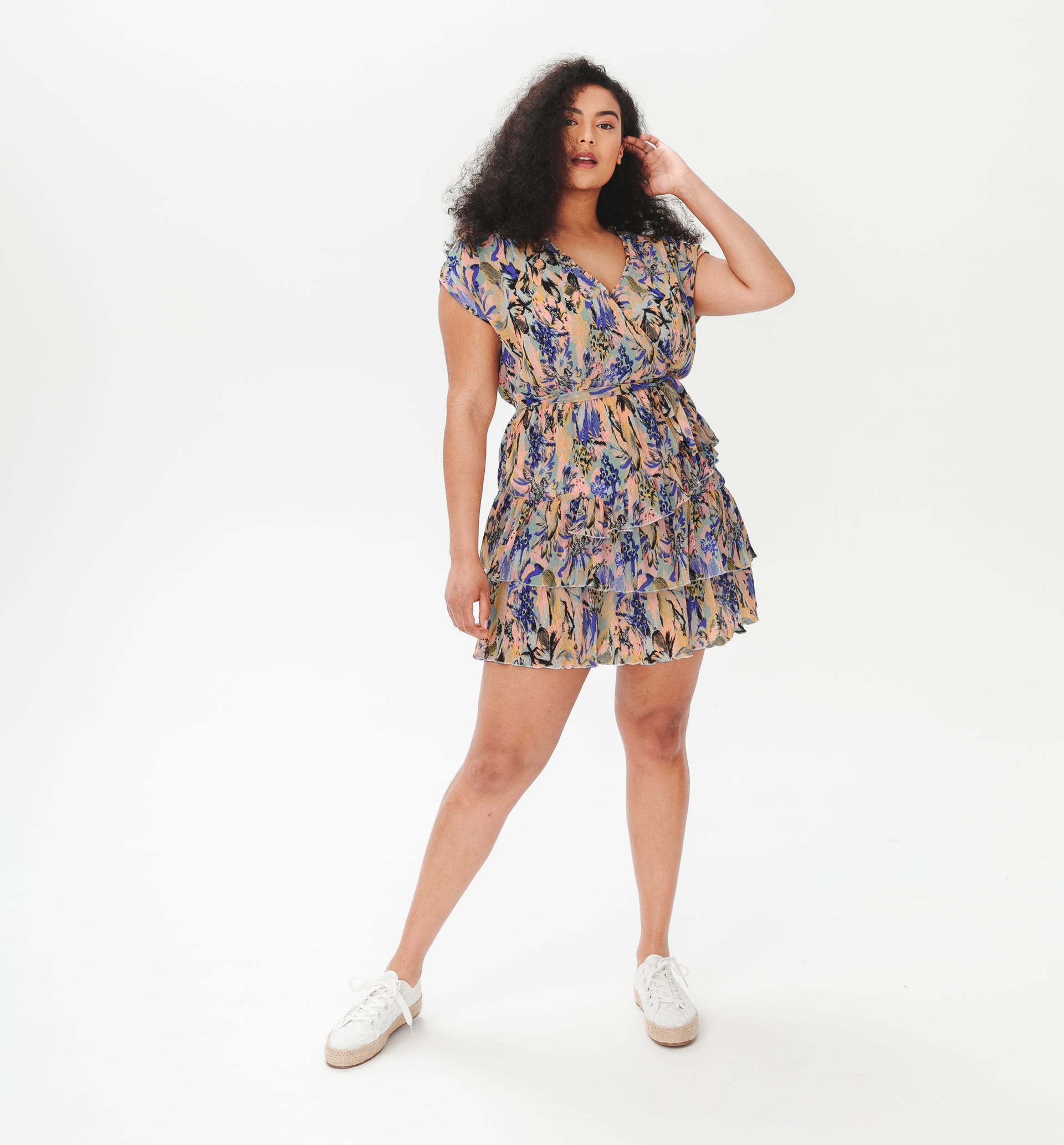 Kleid aus Kreppstoff