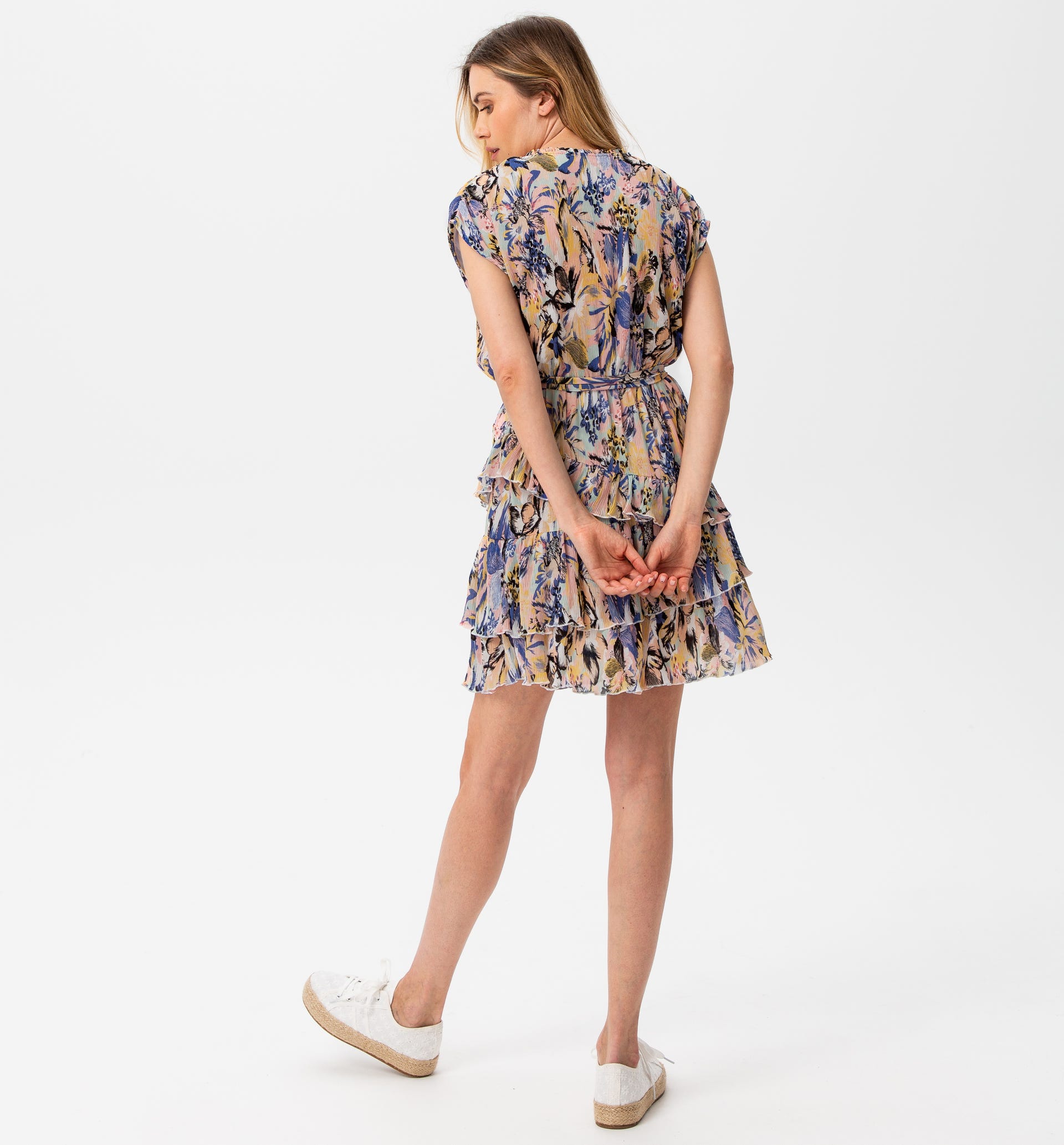 Kleid aus Kreppstoff