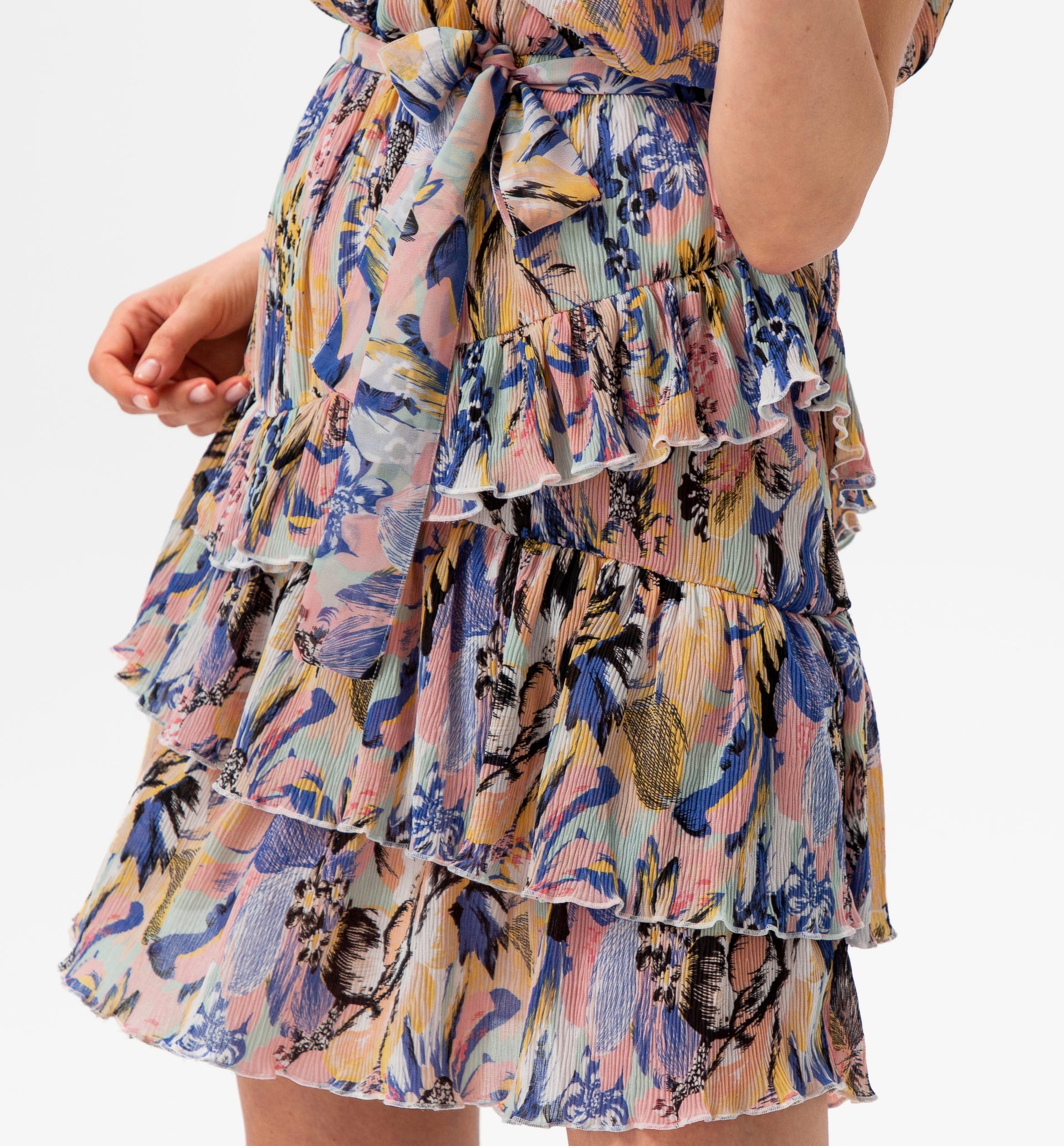 Kleid aus Kreppstoff