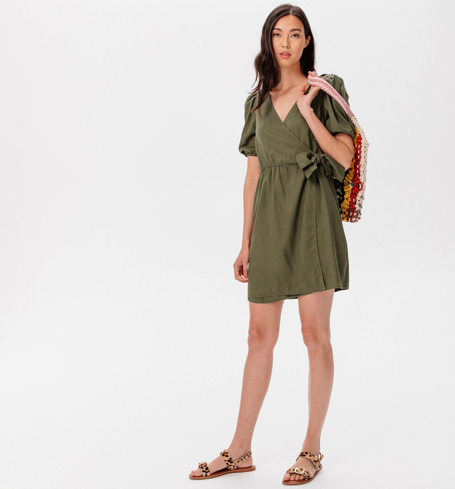 Lyocell-Kleid in Jeansoptik