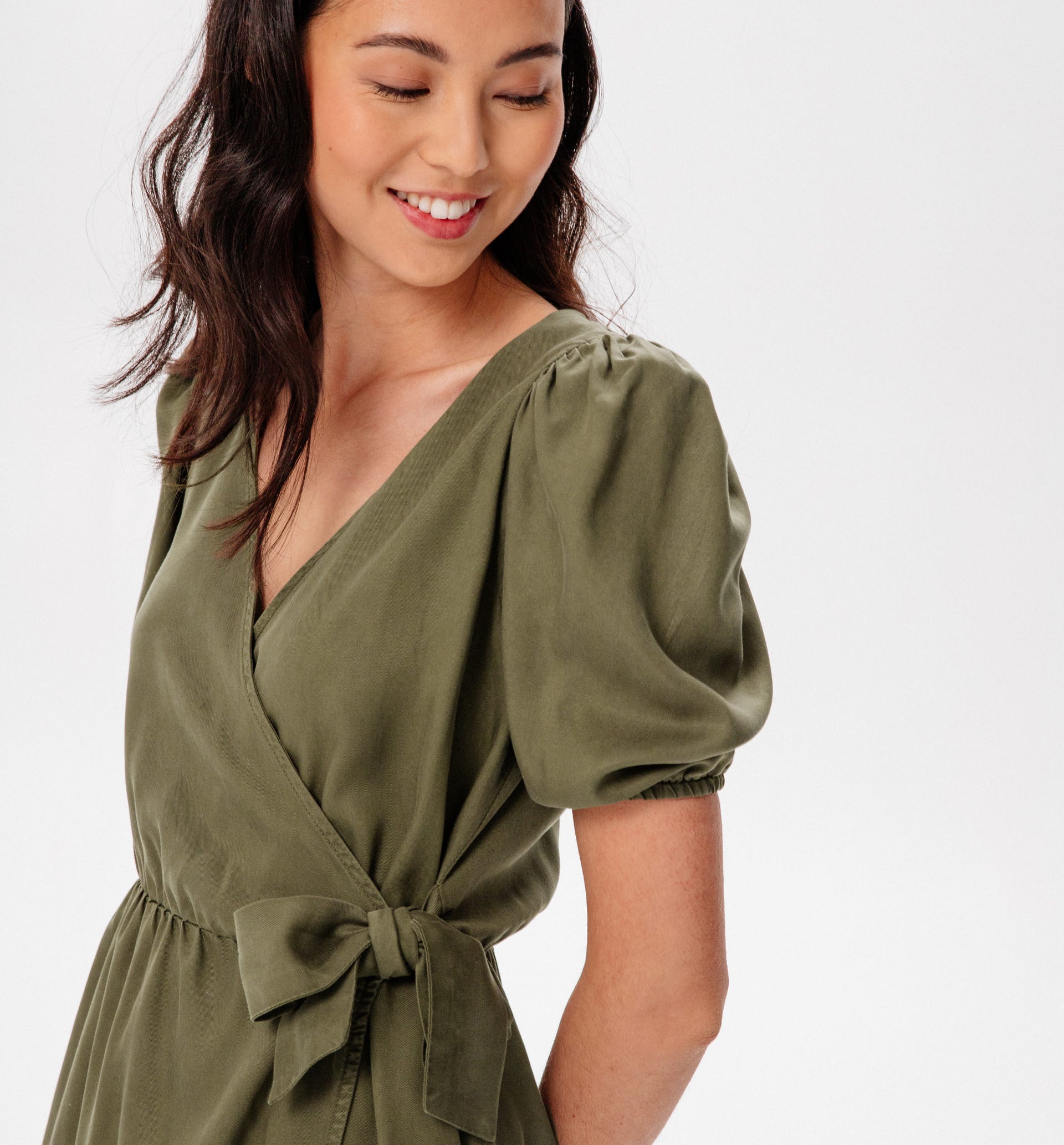 Lyocell-Kleid in Jeansoptik