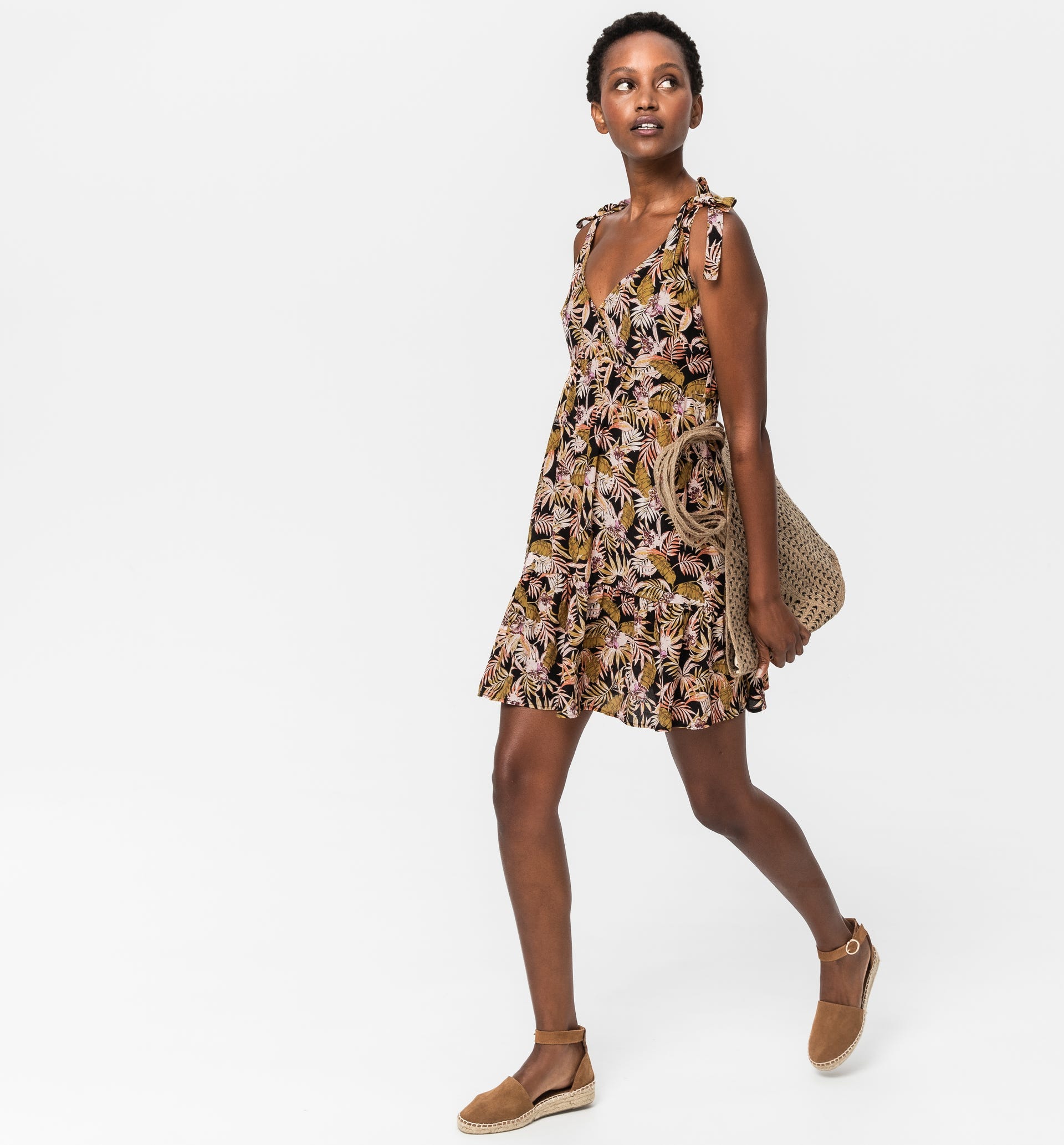 Patterned strappy dress