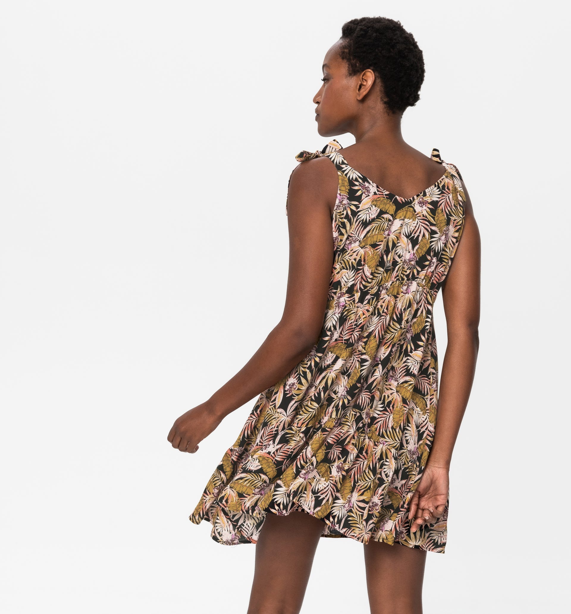 Patterned strappy dress
