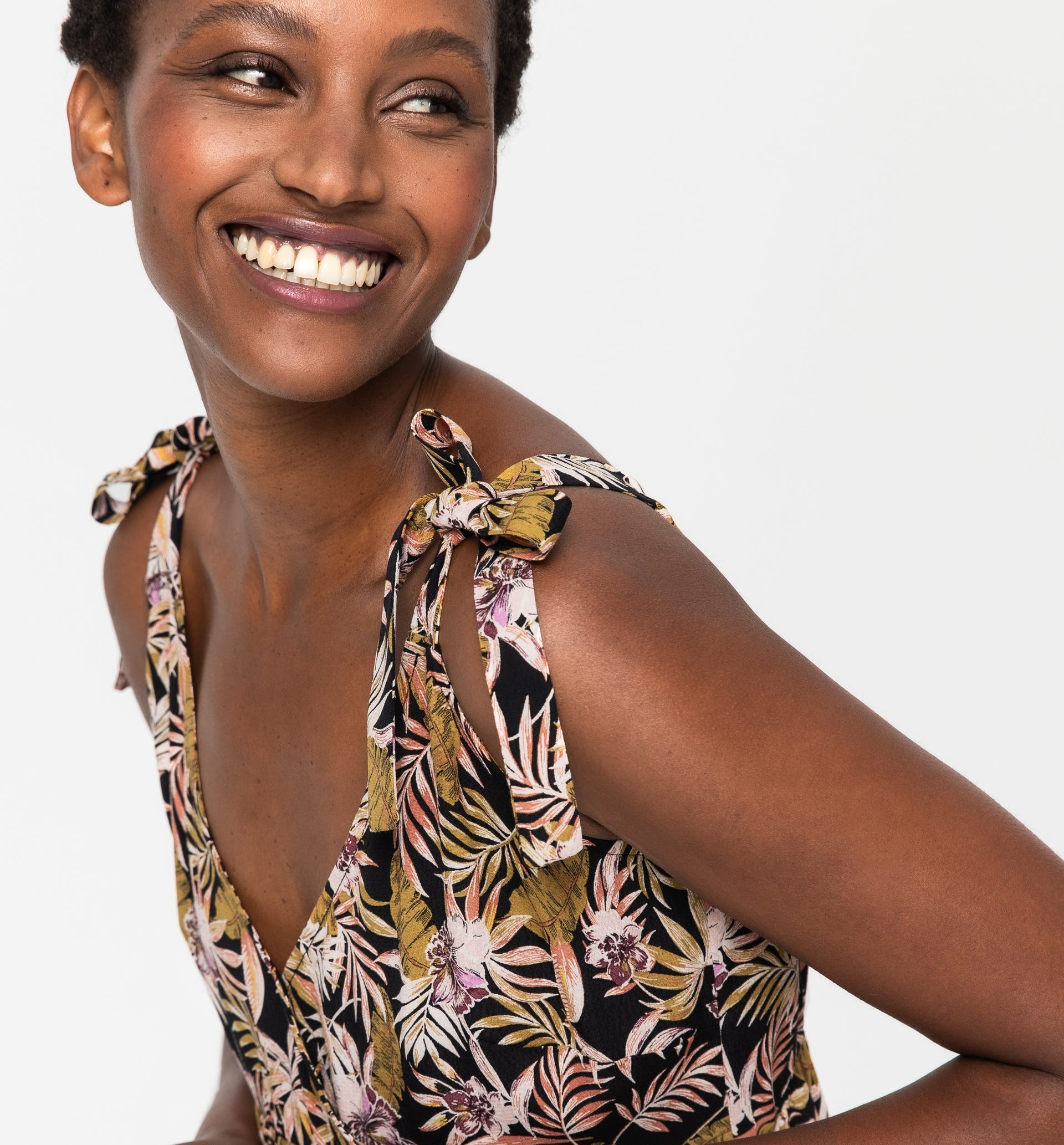 Patterned strappy dress