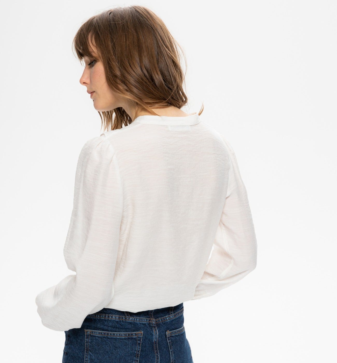 Seidige Bluse