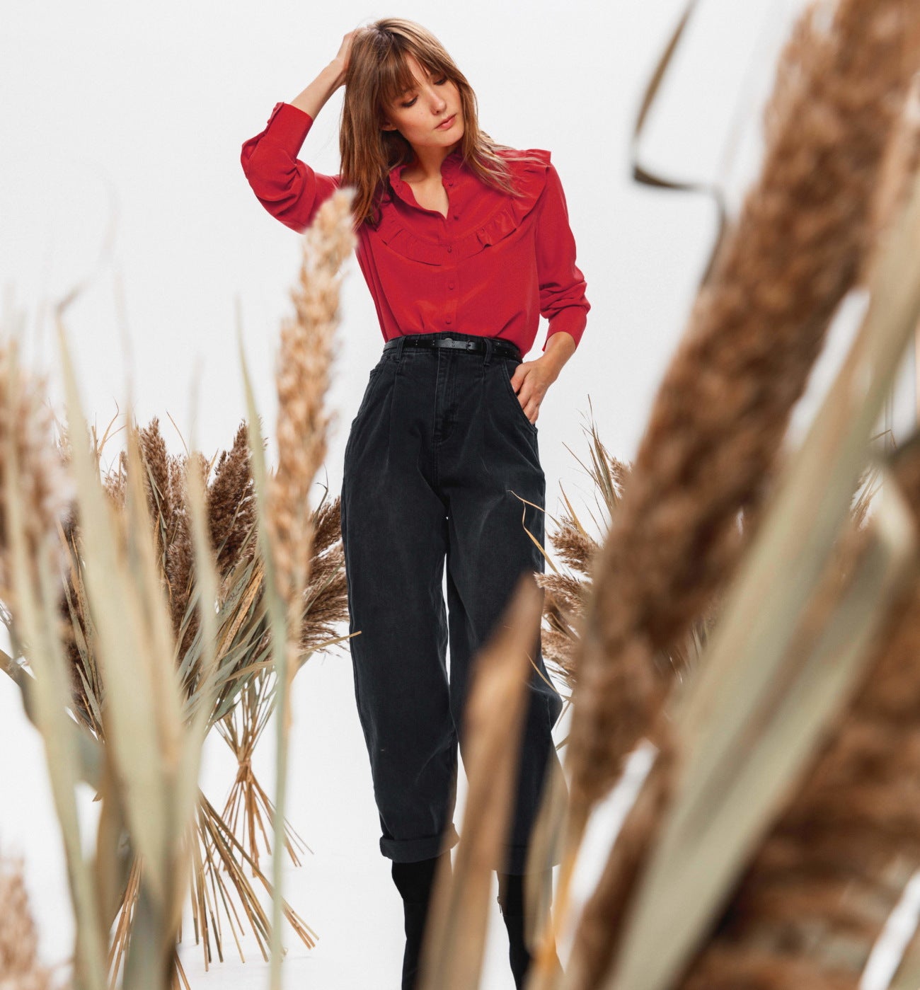 Promod Chemise en voile imprimé - violet | BrandAlley