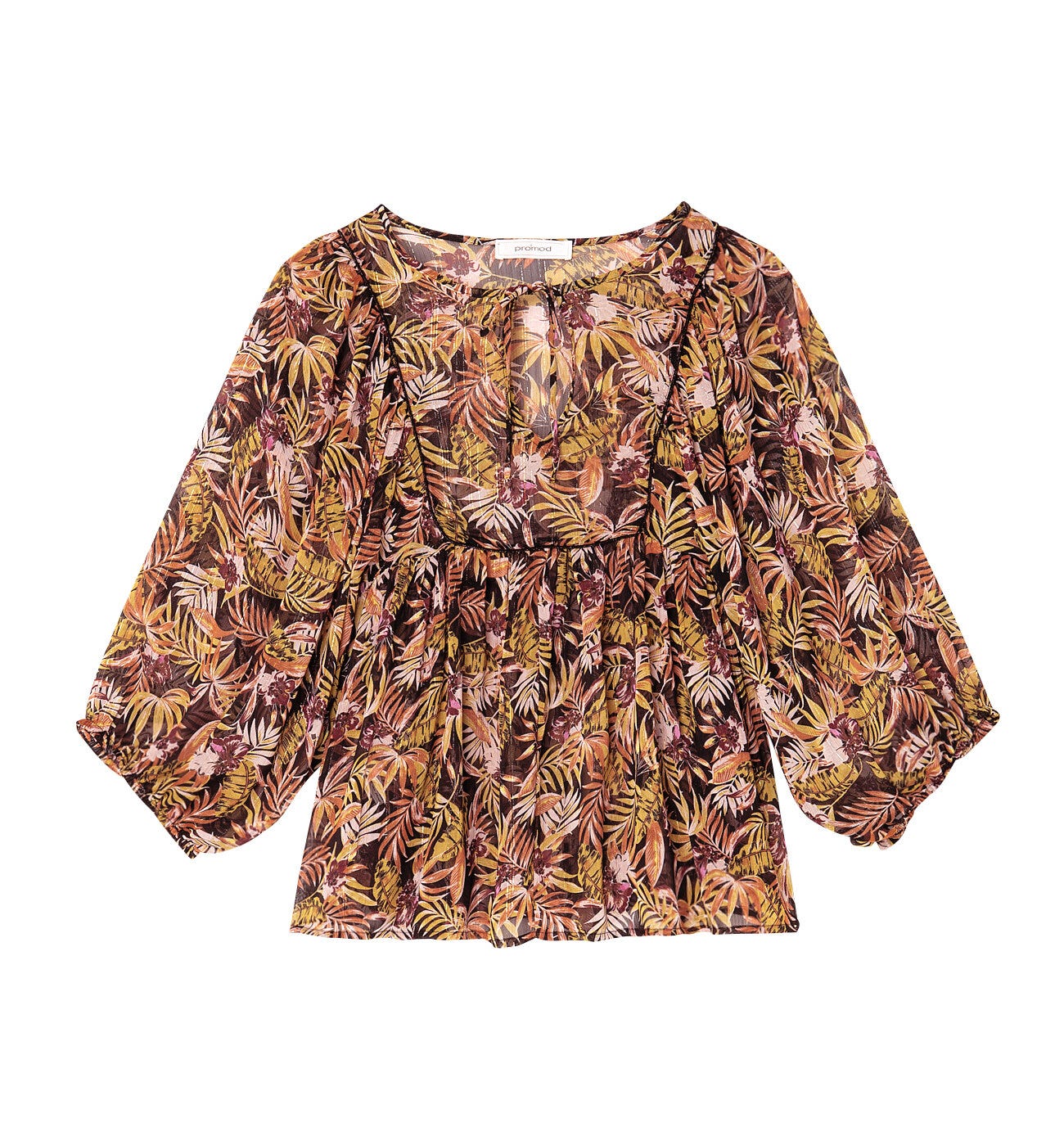 Bluse aus Chiffon