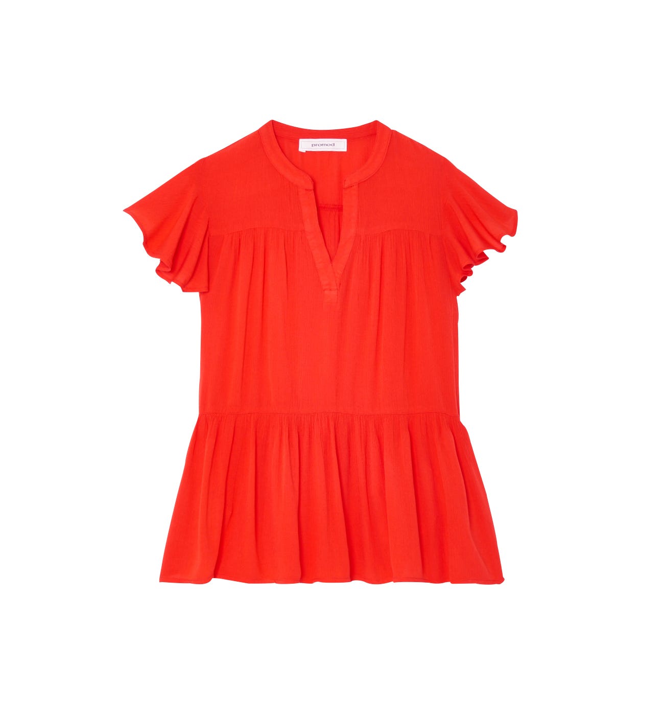 Bluse mit Schmetterlingsärmeln