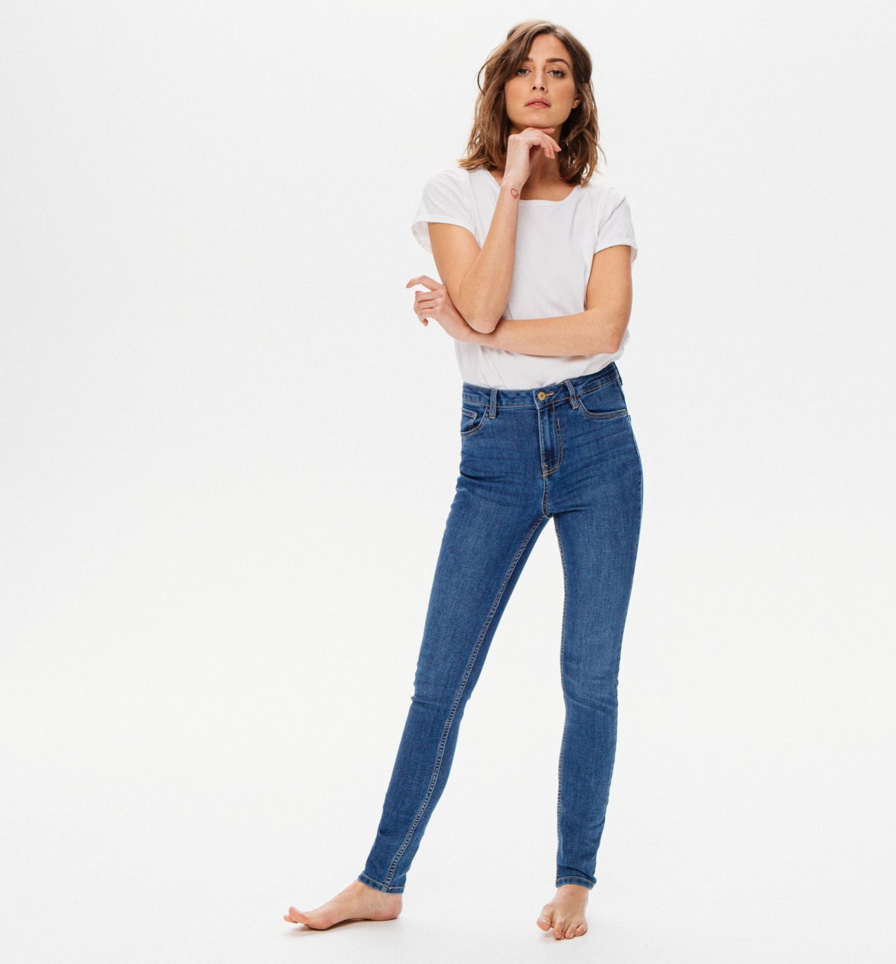 GASPARD high-waist jeans - Denim