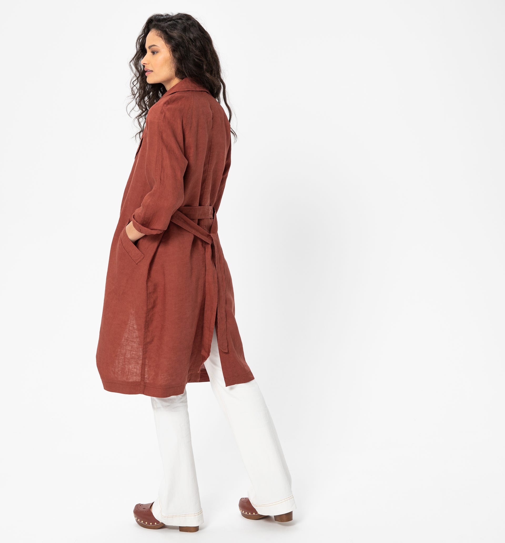 Linen trenchcoat