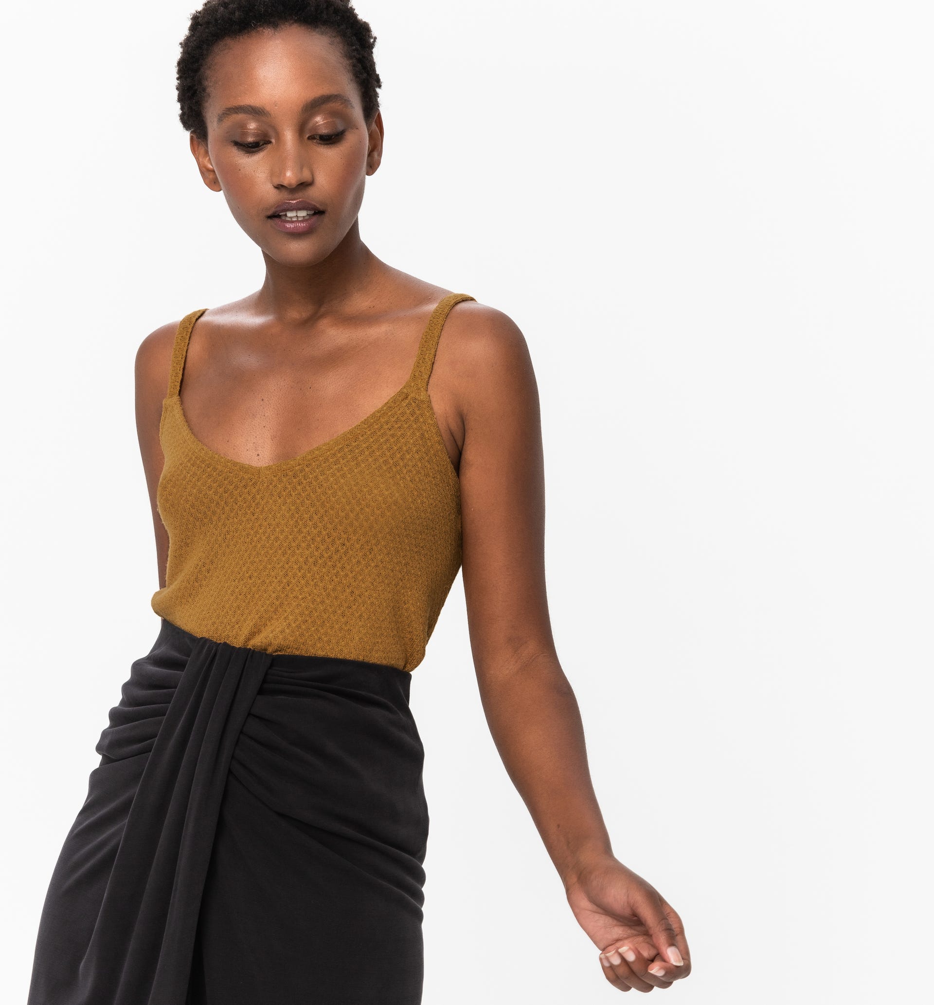 Openwork knit top