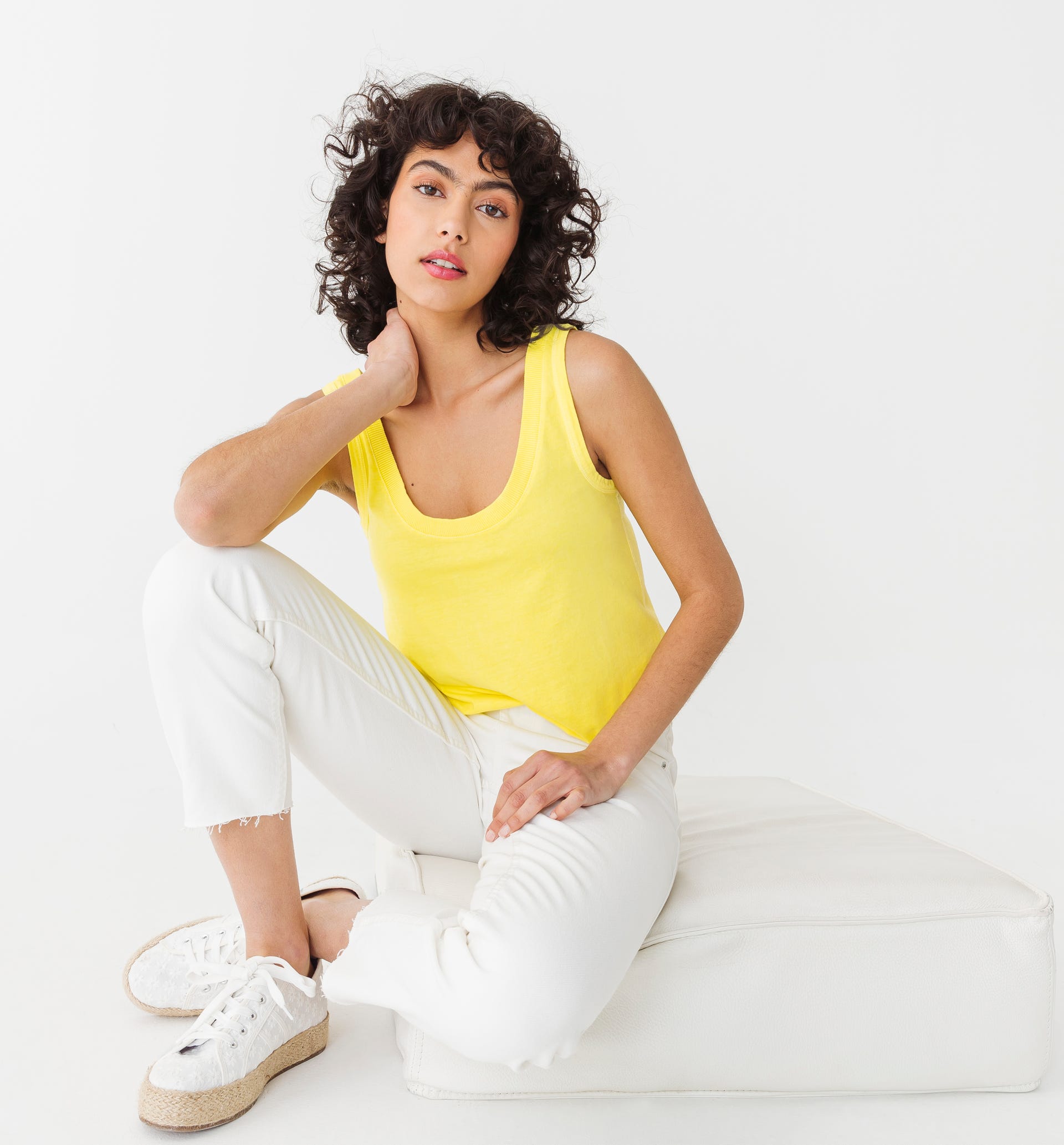 Cotton sleeveless top