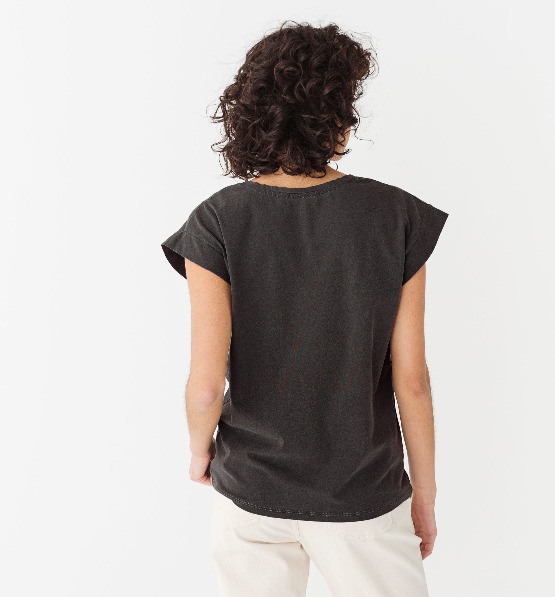 V-neck cotton top