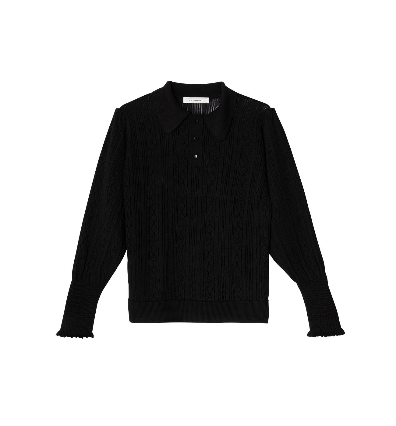 Polo de punto calado