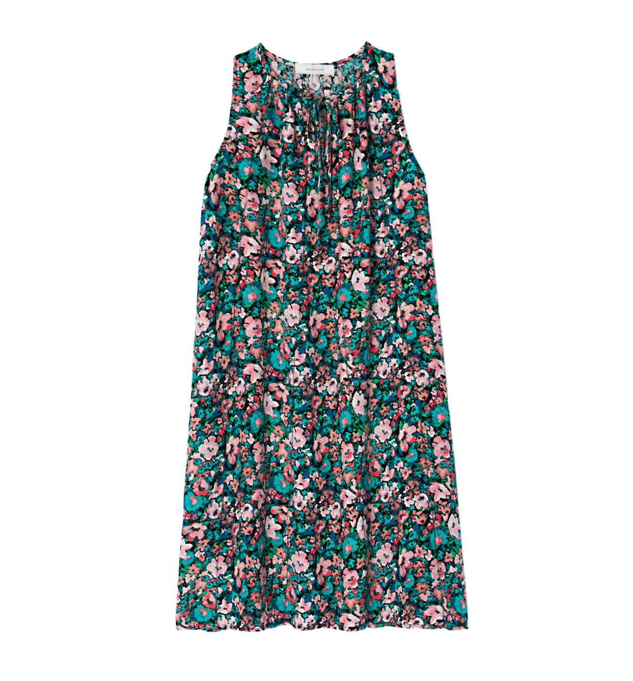 Vestido de viscosa sin mangas