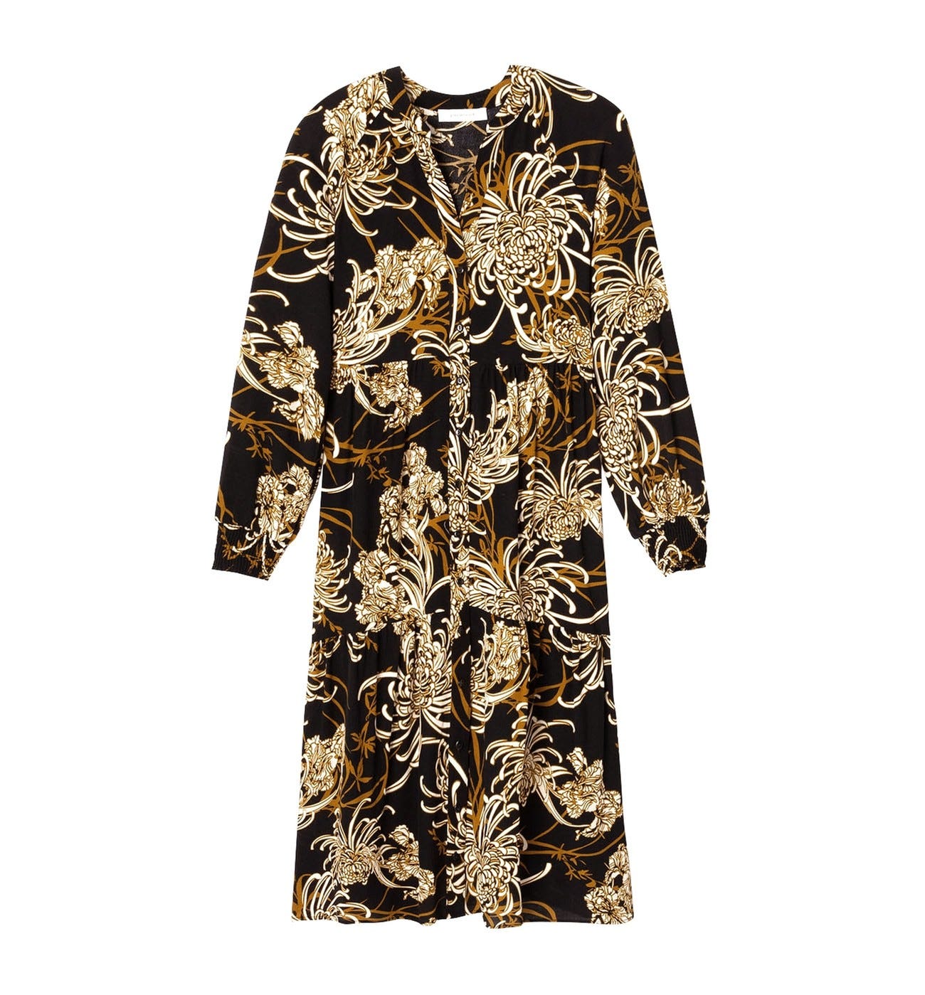 Langes Blusenkleid