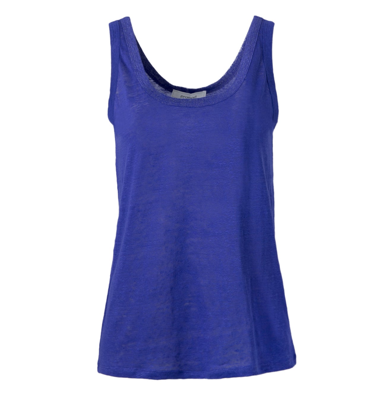 Linen sleeveless top Blue