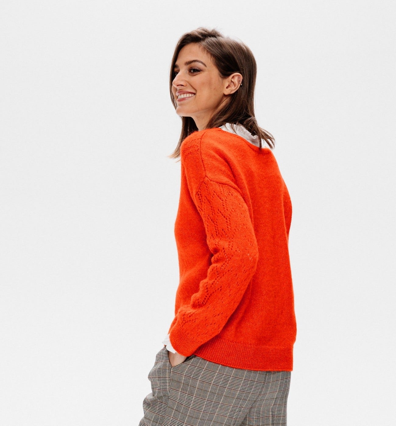 Deep v-neck jumper