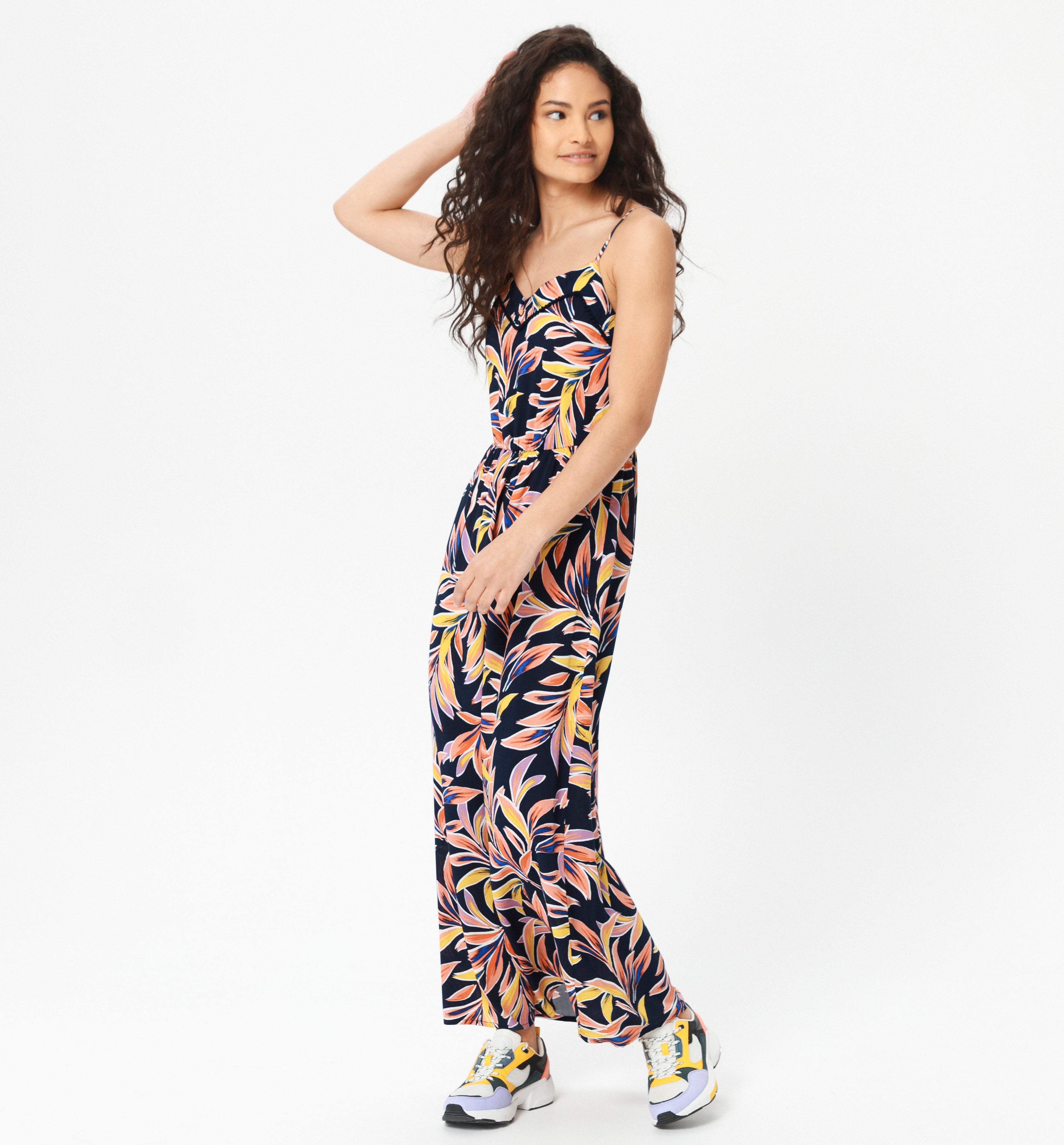 robe longue fine bretelle promod