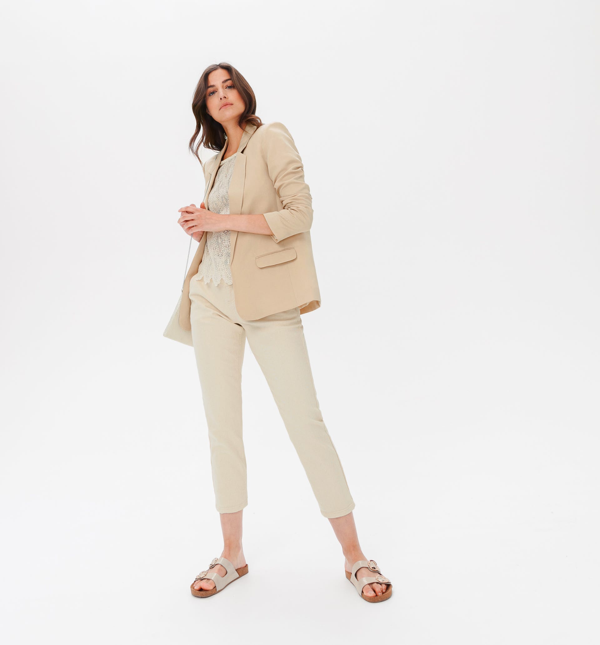 Plain fitted jacket