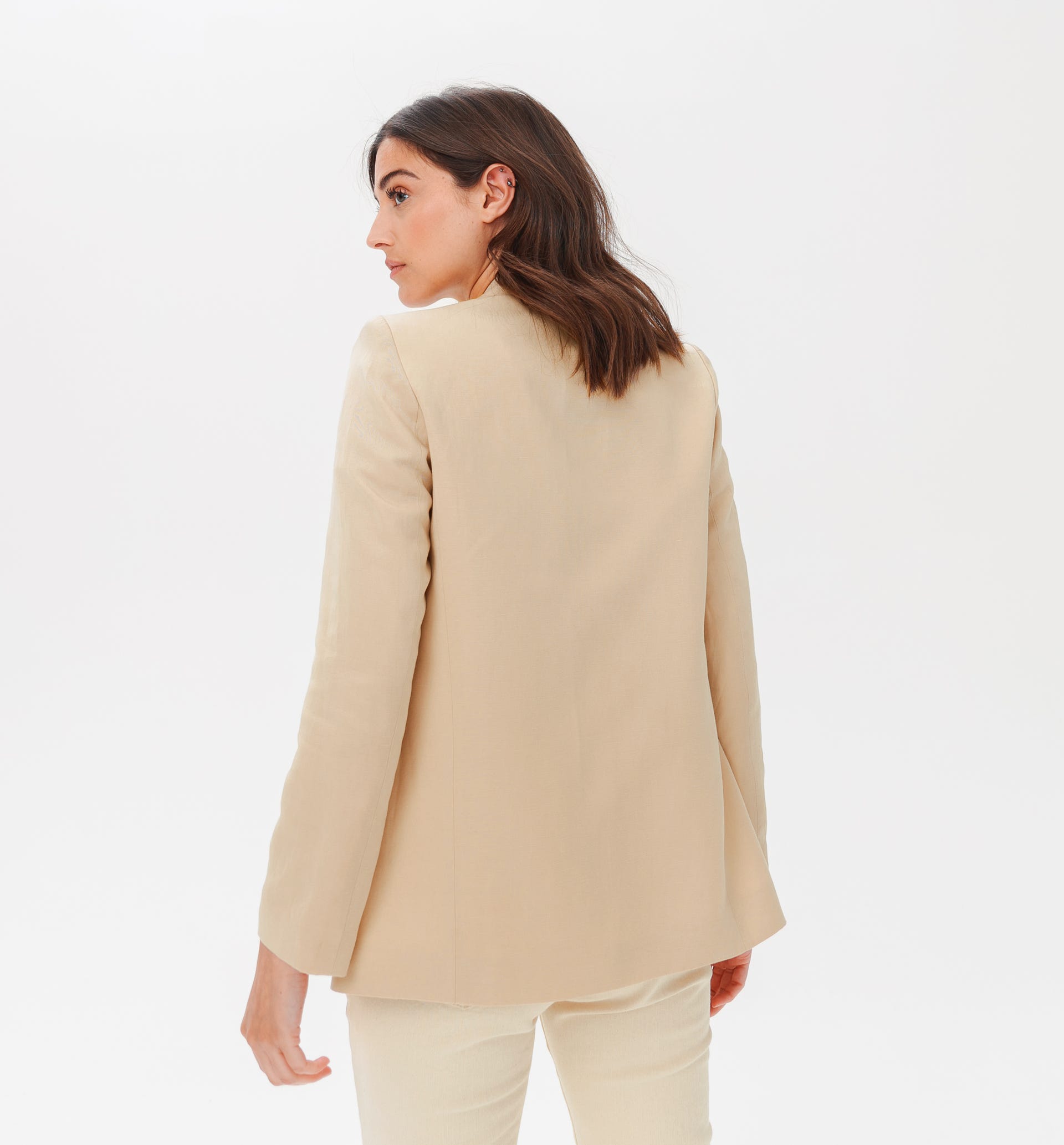 Plain fitted jacket