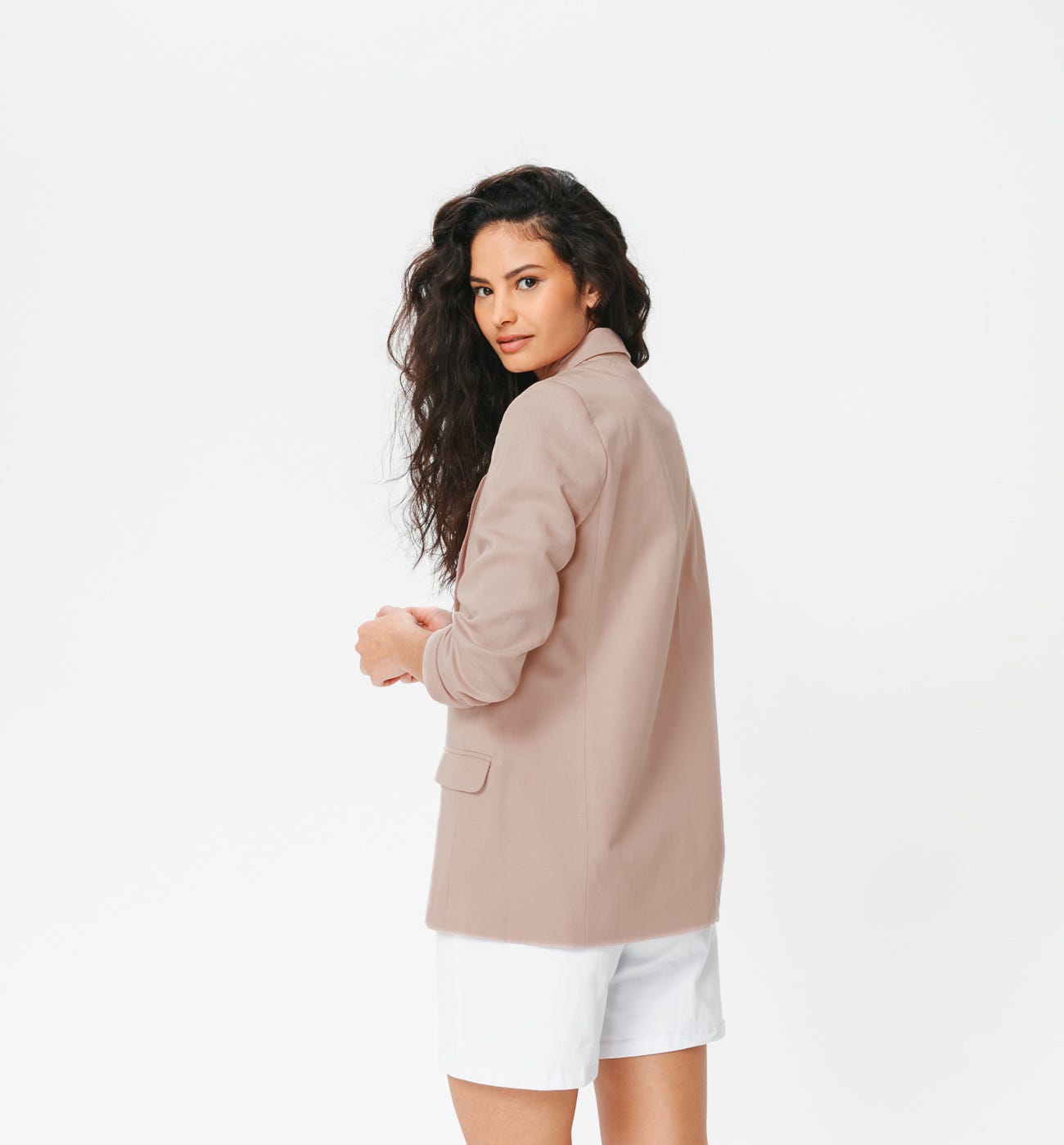 Plain fitted jacket