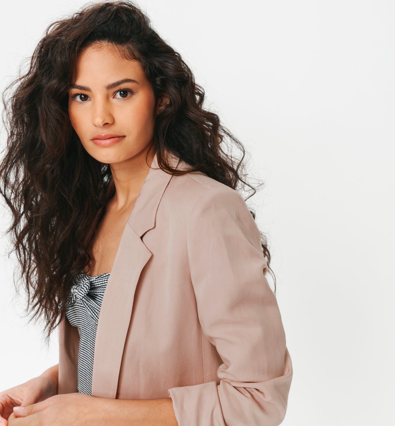 Plain fitted jacket