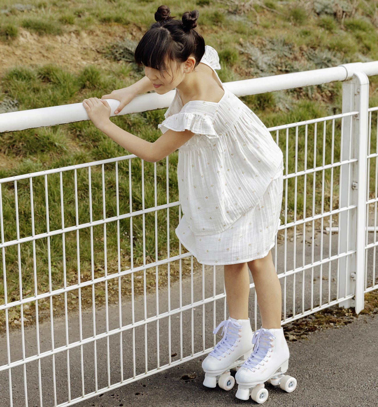 Girl's gauze cotton skirt