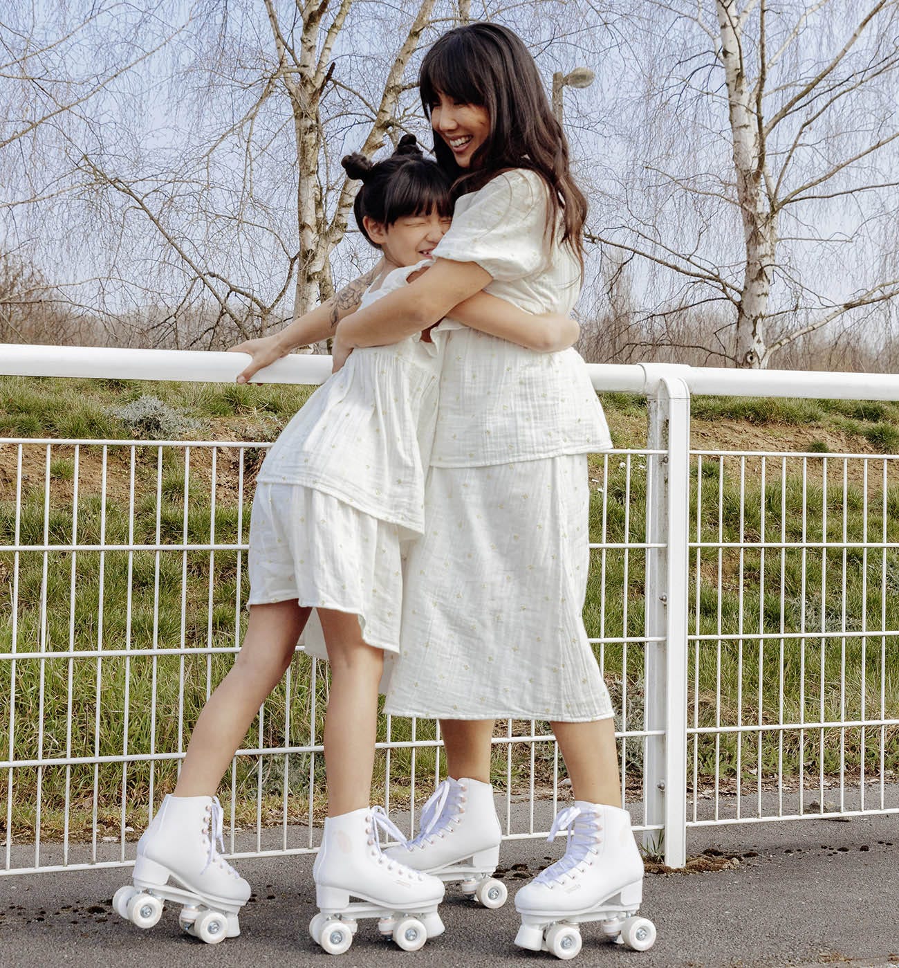 Girl's gauze cotton skirt