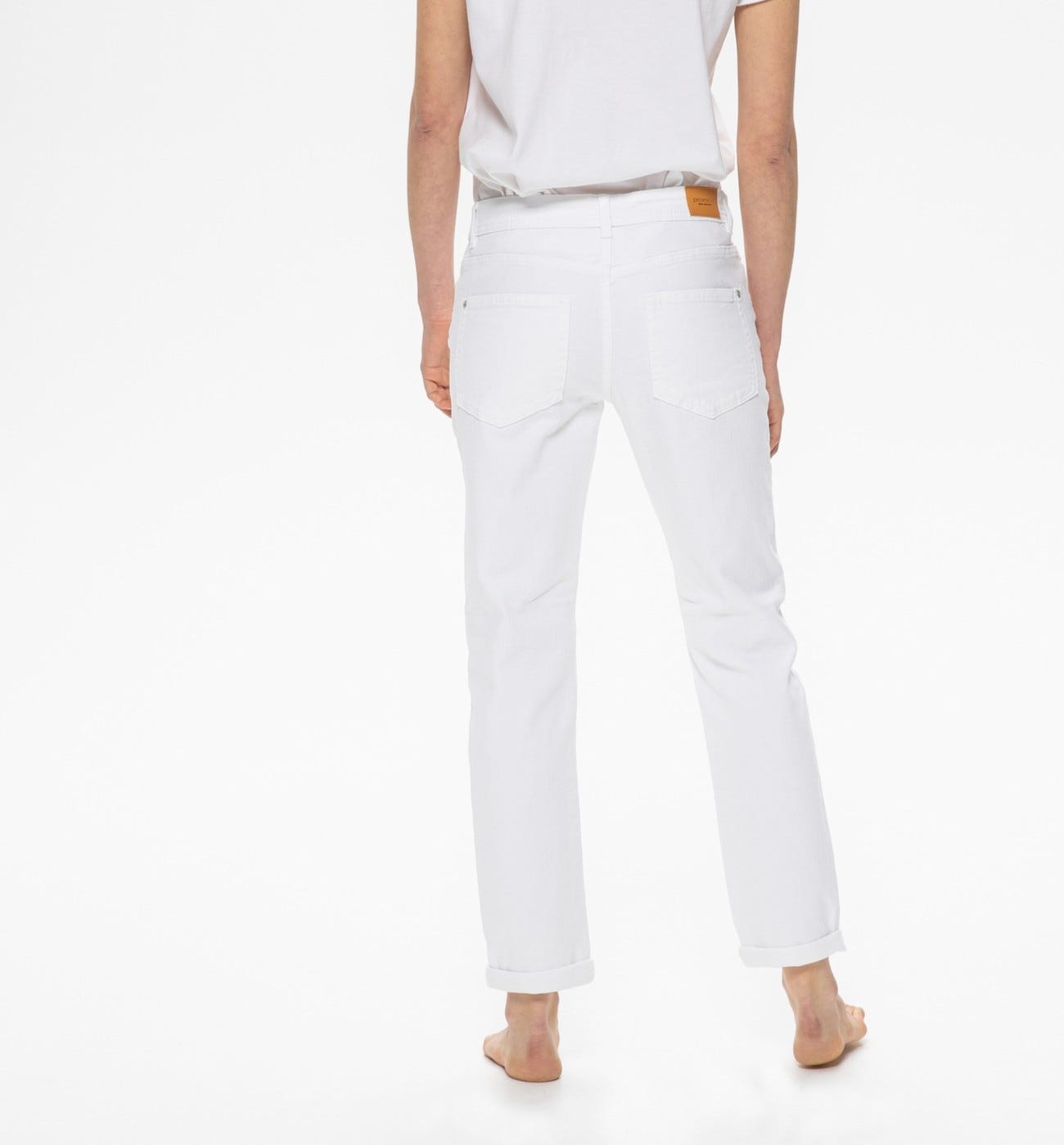 LUCIEN white girlfriend jeans White