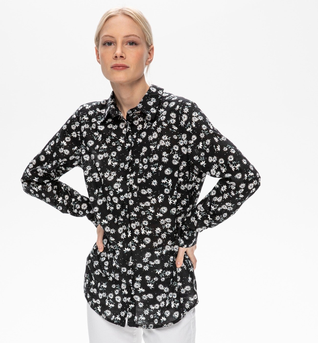 Chemise imprimée Femme - Imprimé noir