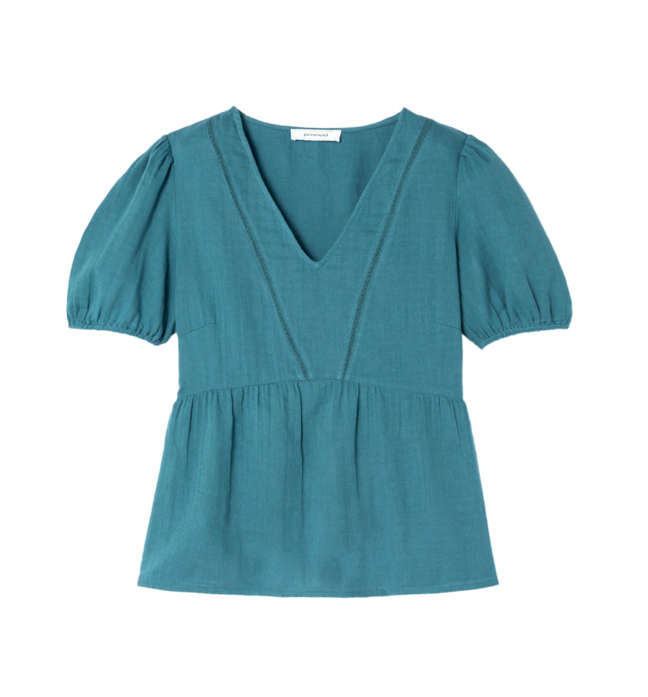 Blusa in garza di cotone