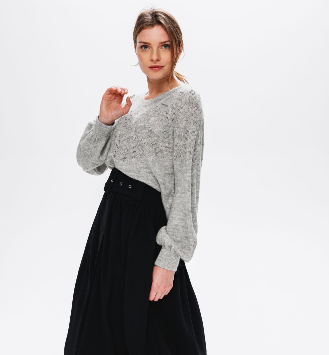 Pull ajouré oversize Femme
