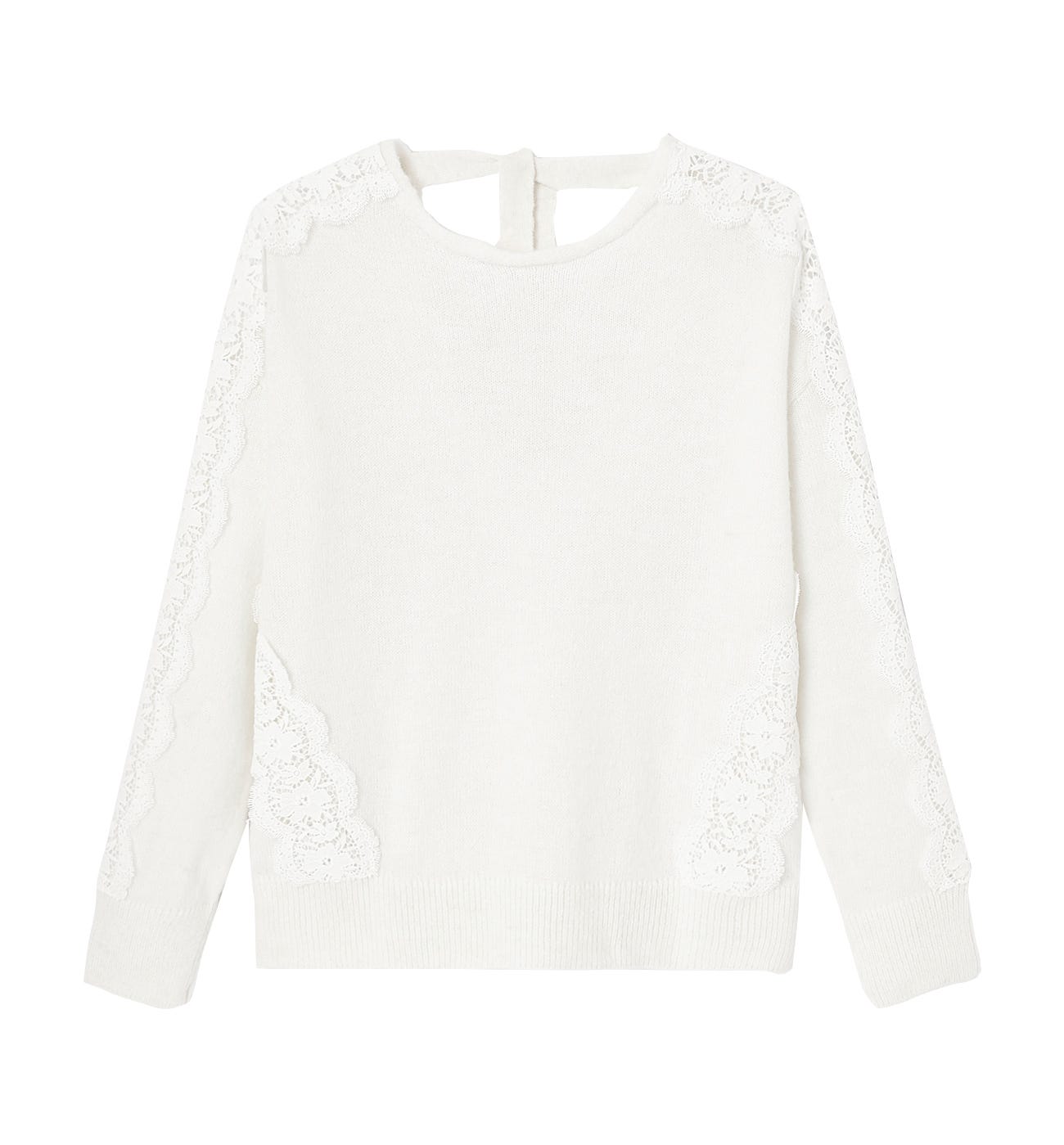 Maglia dettaglio in pizzo
