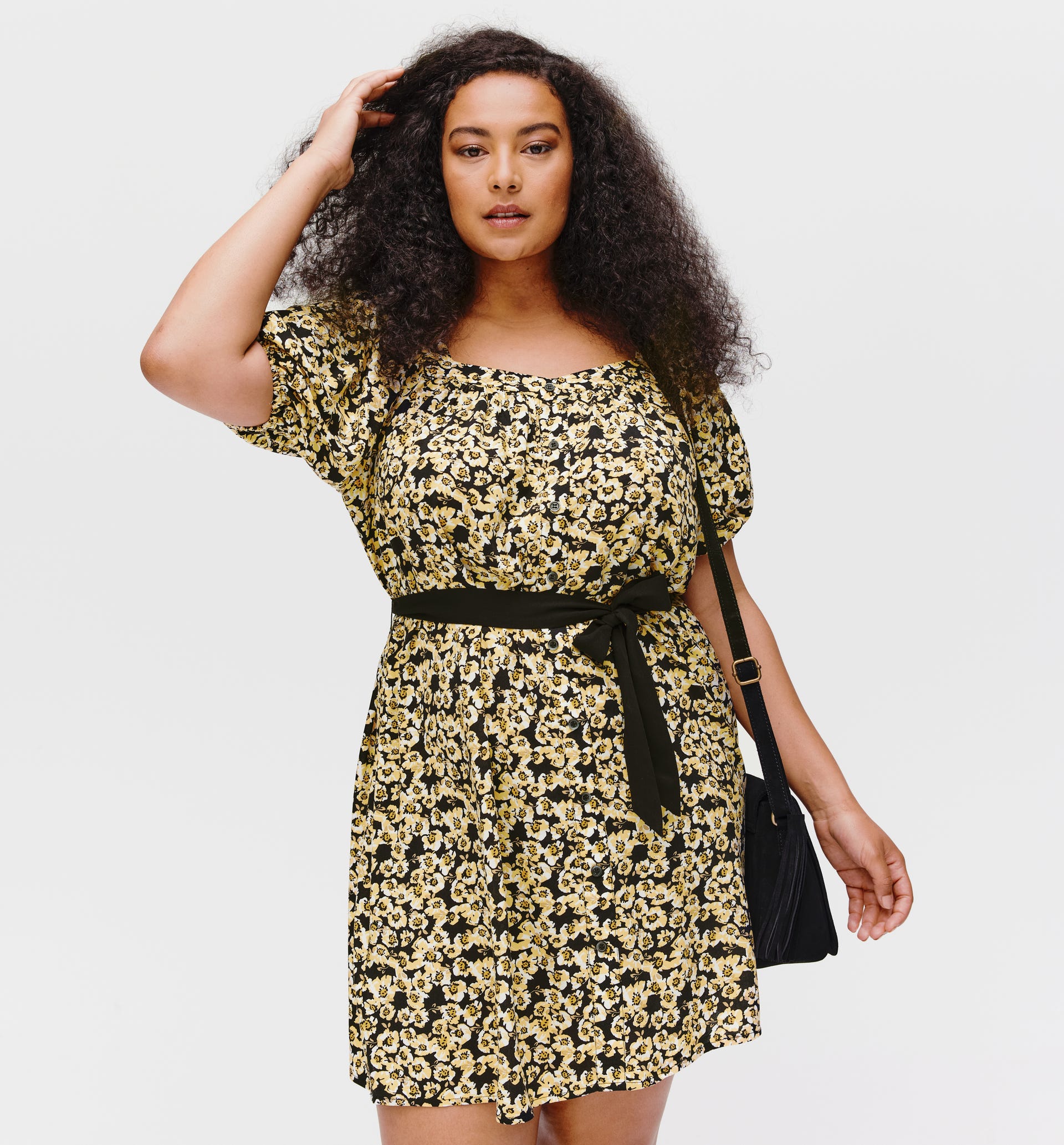 Kleid mit Ballonärmeln