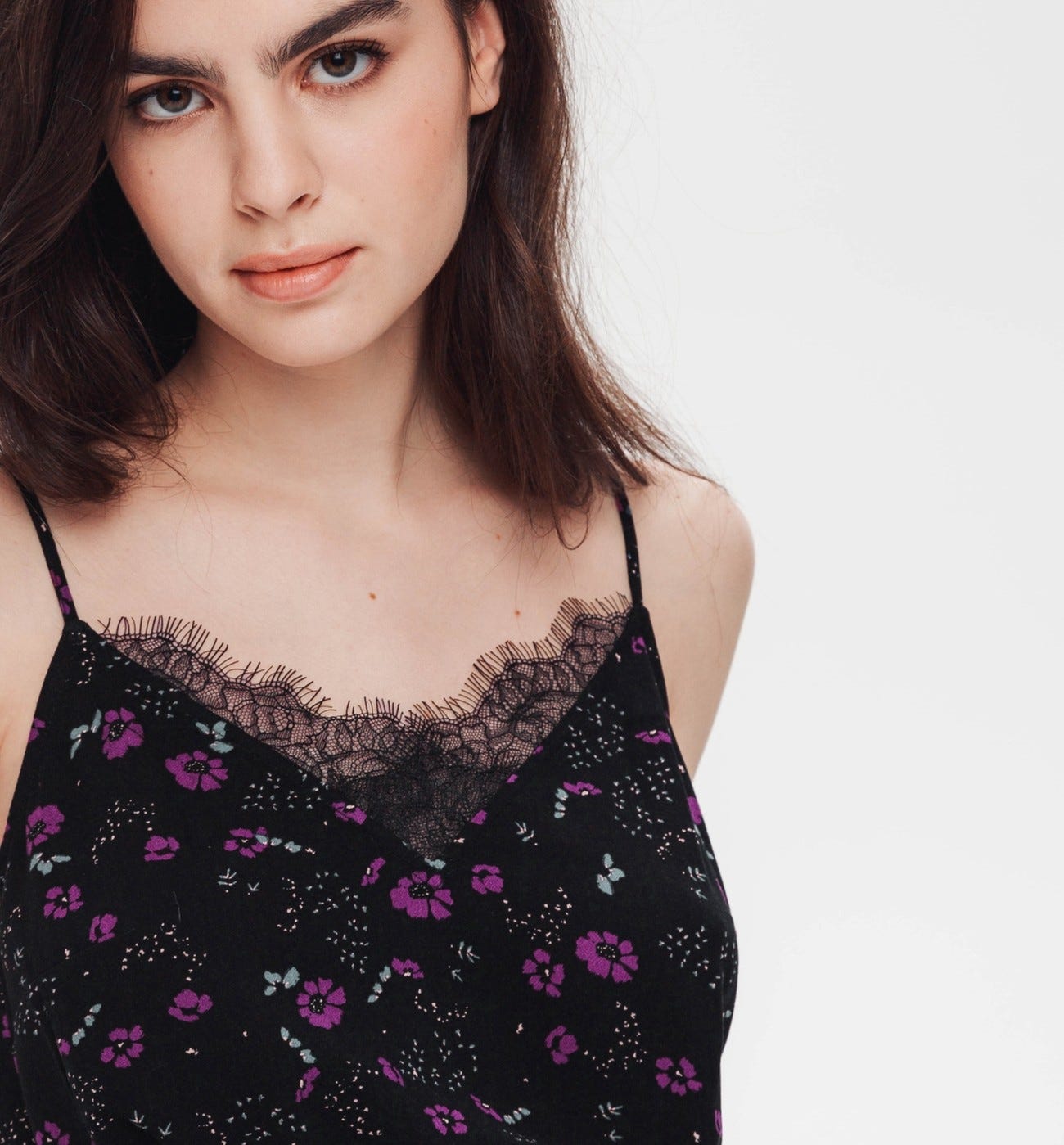 Patterned strappy top