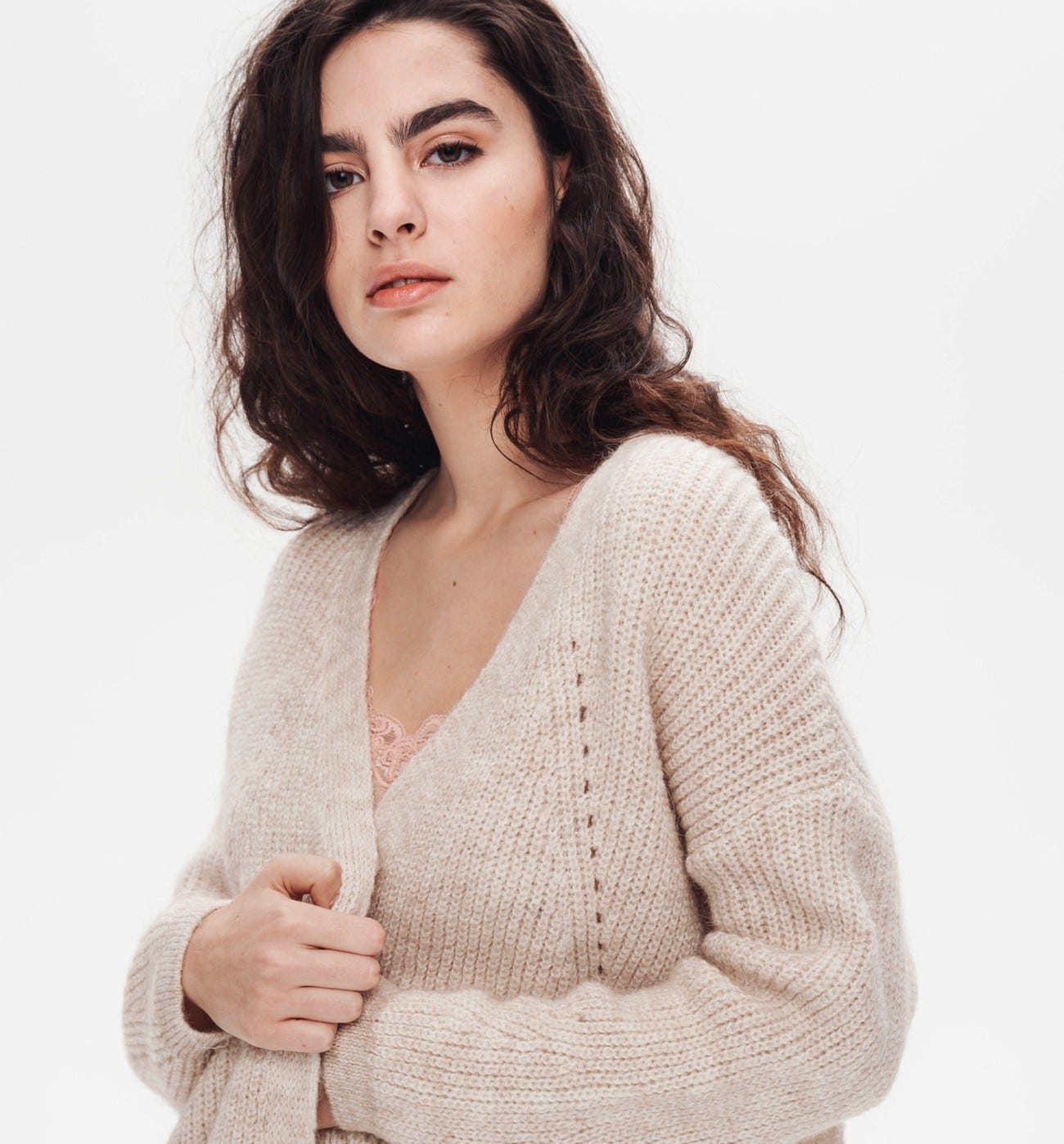 Ribbed cardigan