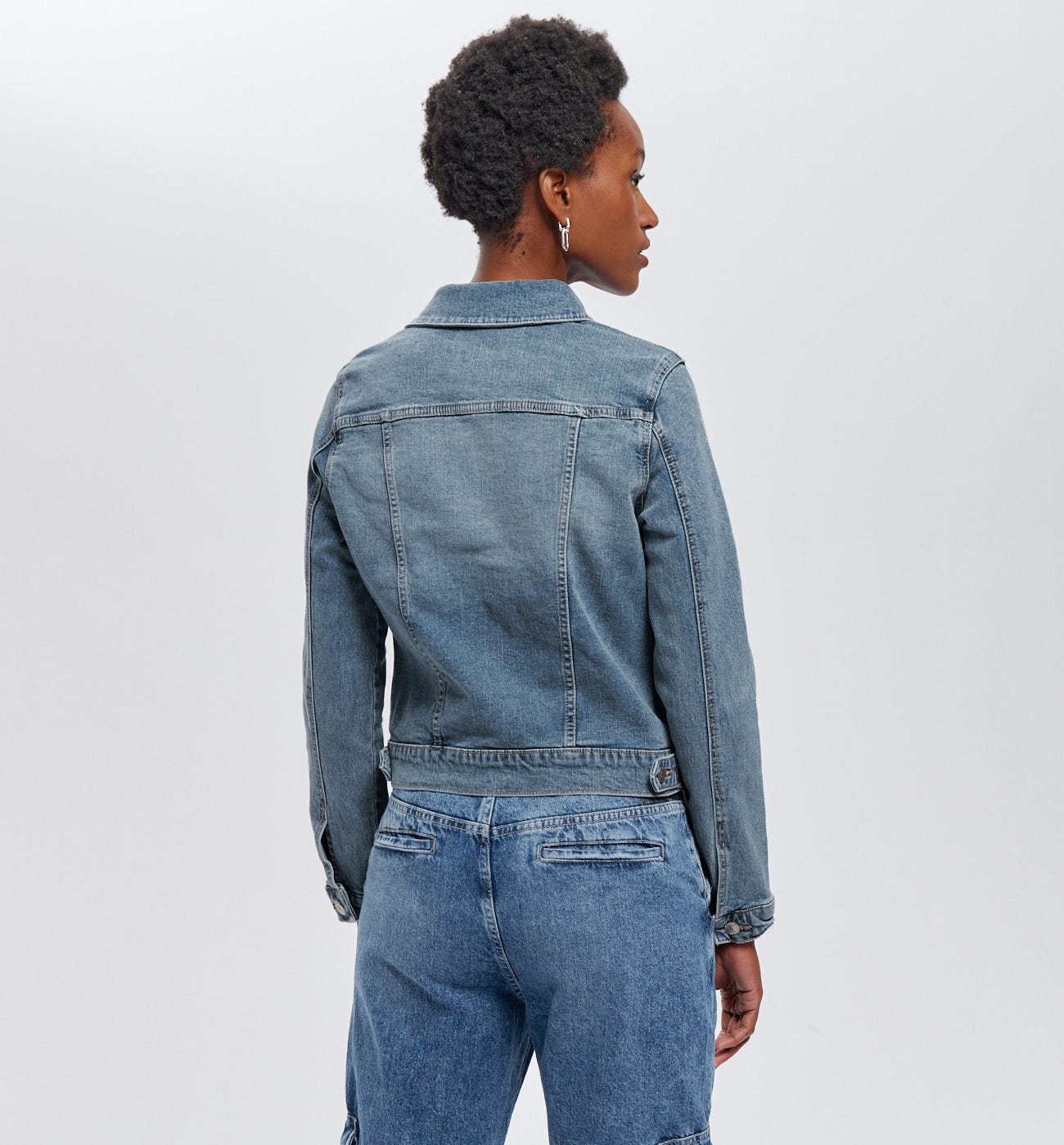 Denim trucker jacket