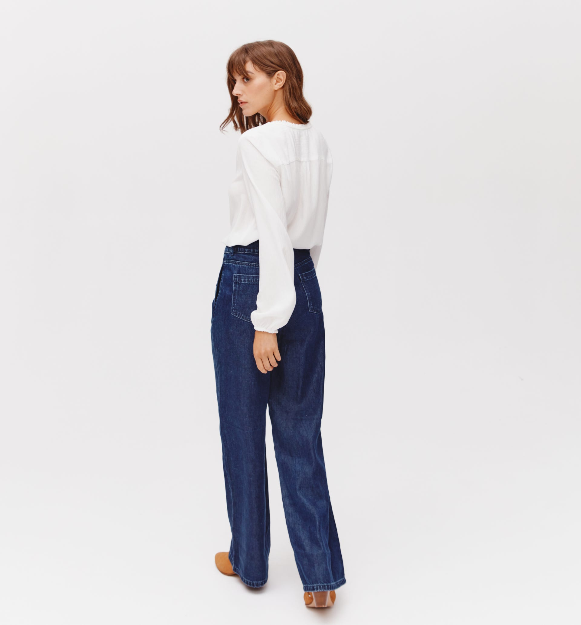 Blusa colletto ruches