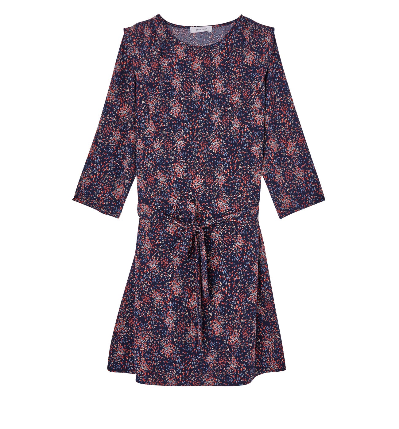 Robe courte ceinturée Femme